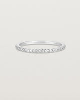 Front view of the Demi Queenie | White Diamonds in white gold.