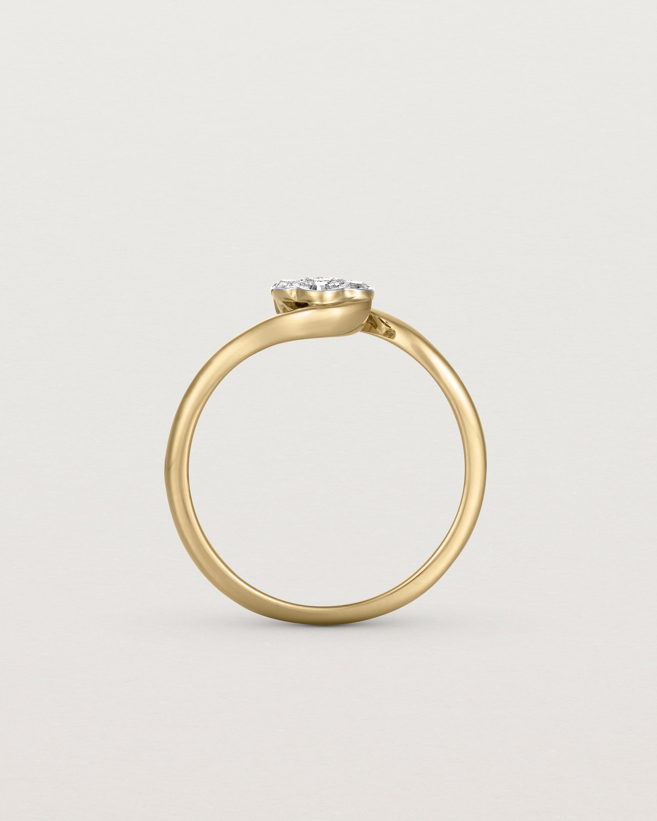Standing view of the Phoebe Vintage Ring | Diamonds.