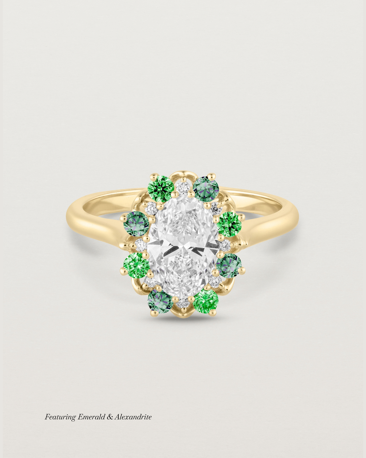 Eirene Halo Ring | Laboratory Grown Diamond & Birthstone