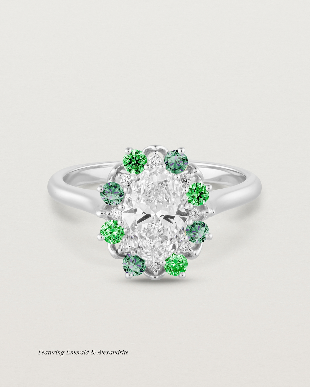 Eirene Halo Ring | Laboratory Grown Diamond & Birthstone