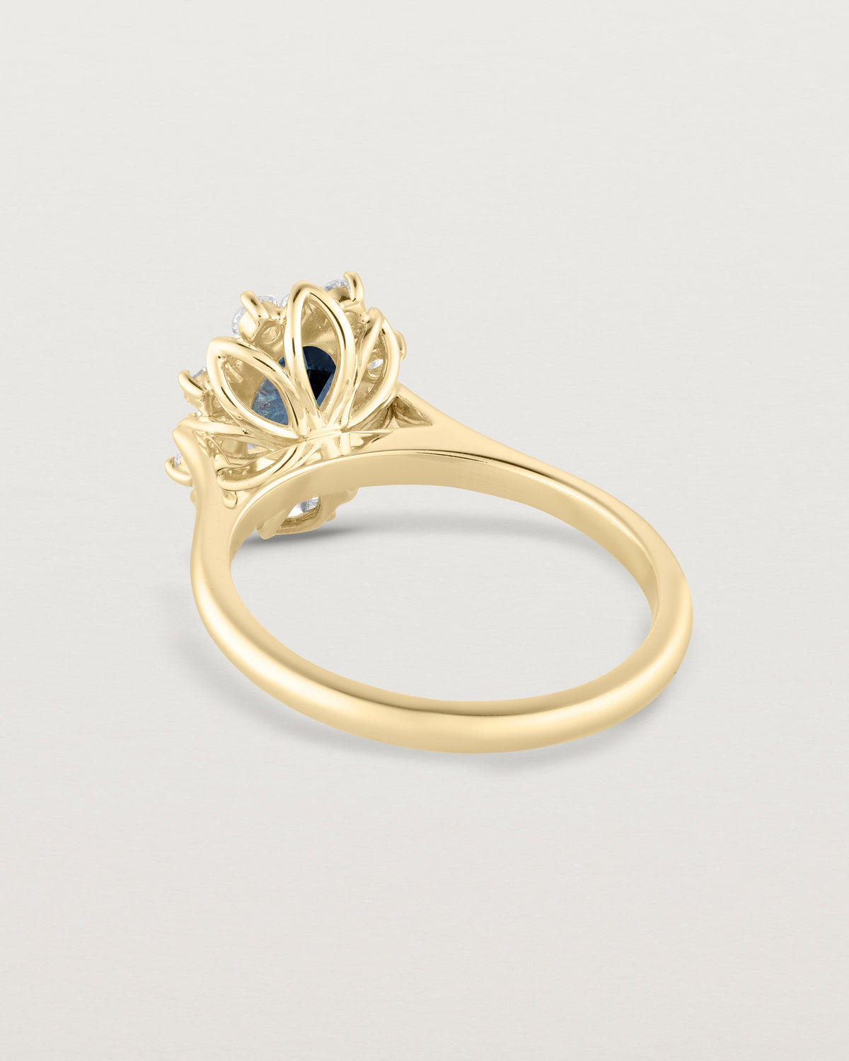 Eirene Halo Ring | Australian Sapphire & Natural Diamond