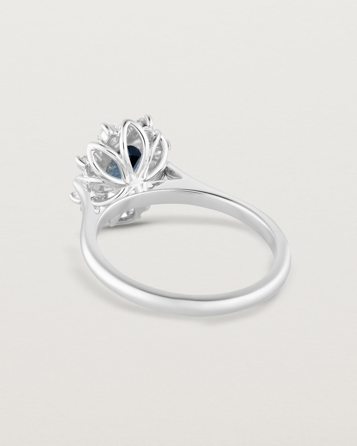 Eirene Halo Ring | Australian Sapphire & Natural Diamond