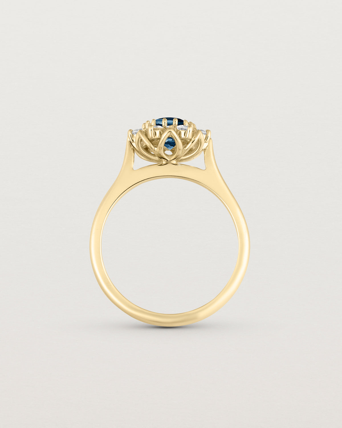 Eirene Halo Ring | Australian Sapphire & Natural Diamond