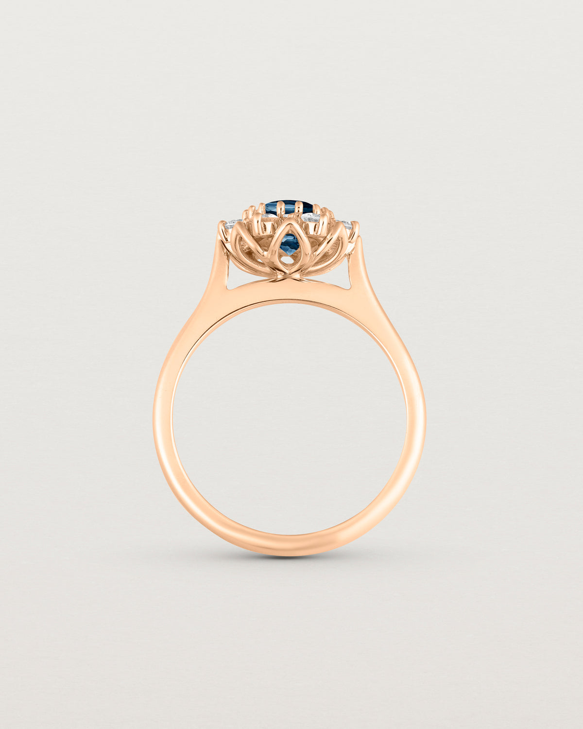 Eirene Halo Ring | Australian Sapphire & Natural Diamond