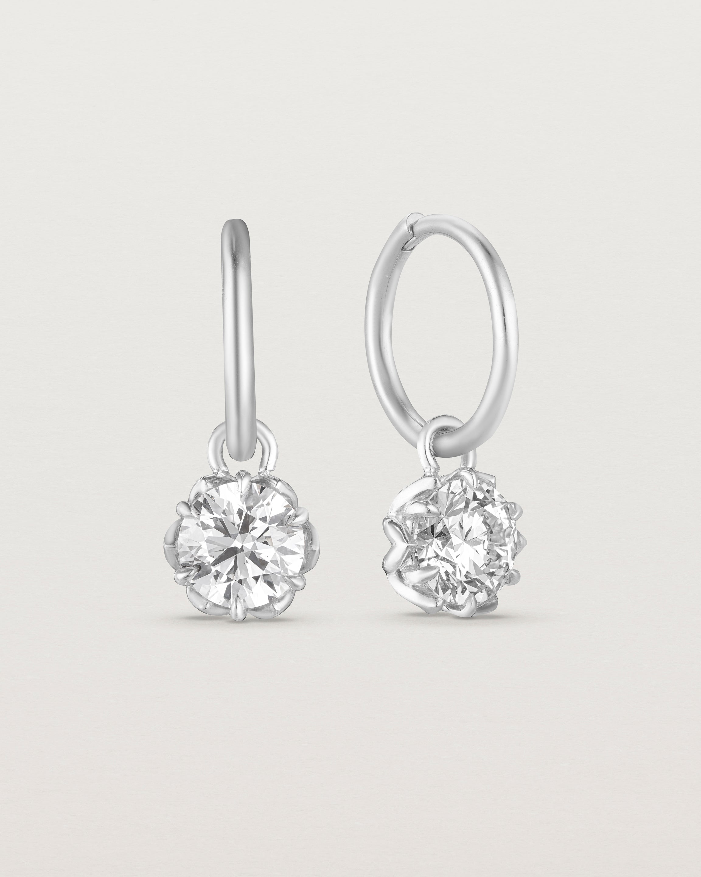 Eirene Hoops | Round Laboratory Grown Diamonds