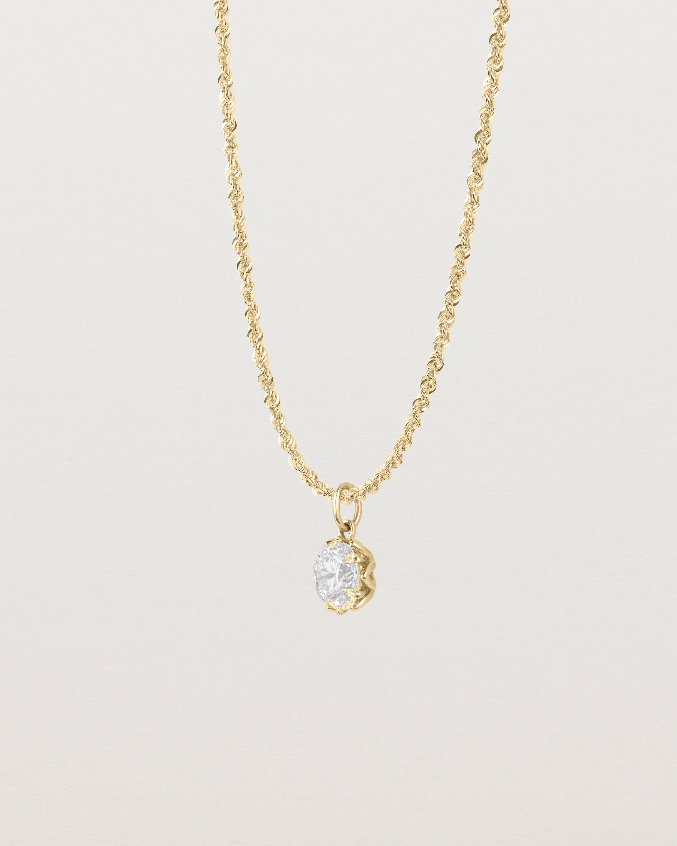 Queenie Charm Necklace | Oval Laboratory Grown Diamond