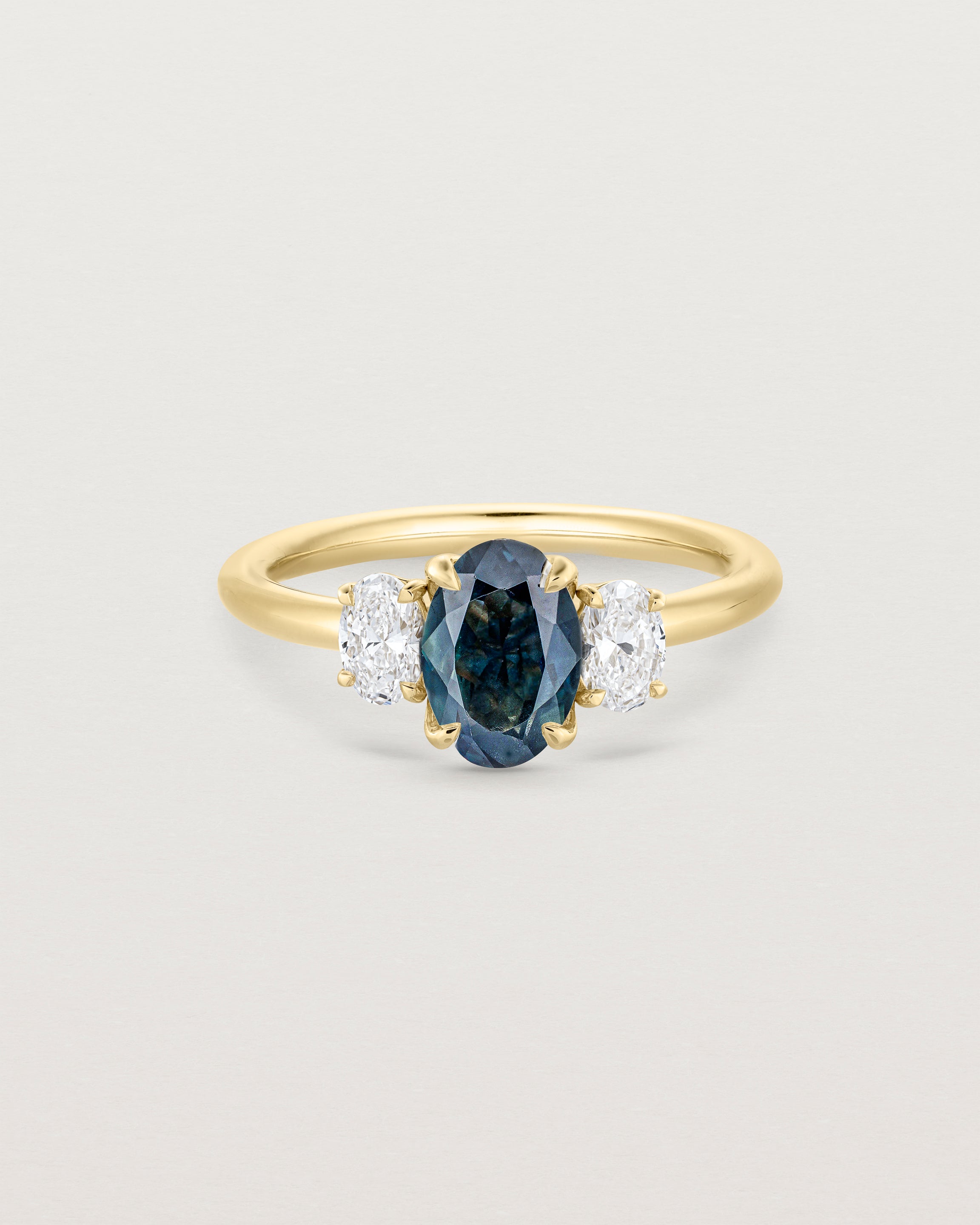 Eirene Trio | Oval Sapphires & Natural Diamonds
