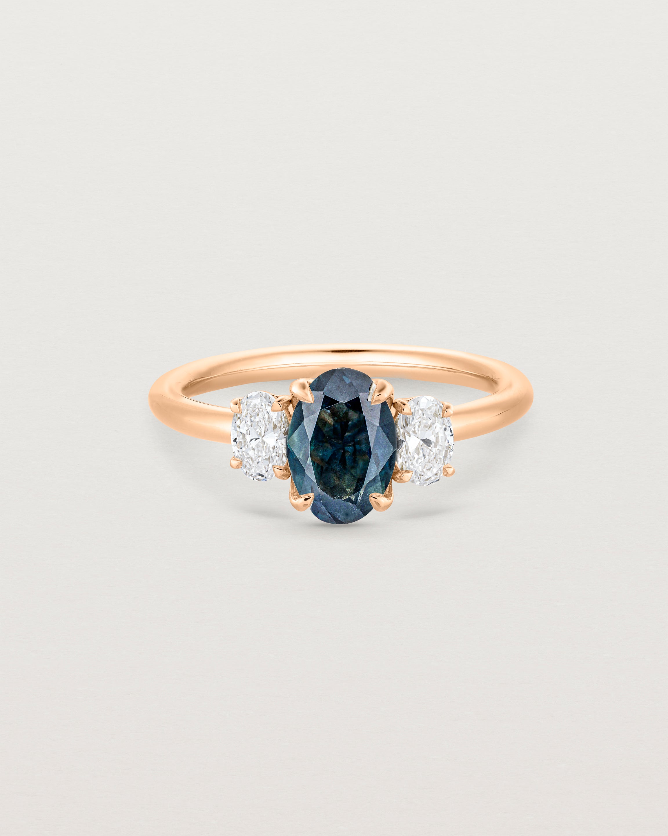 Eirene Trio | Oval Sapphires & Natural Diamonds