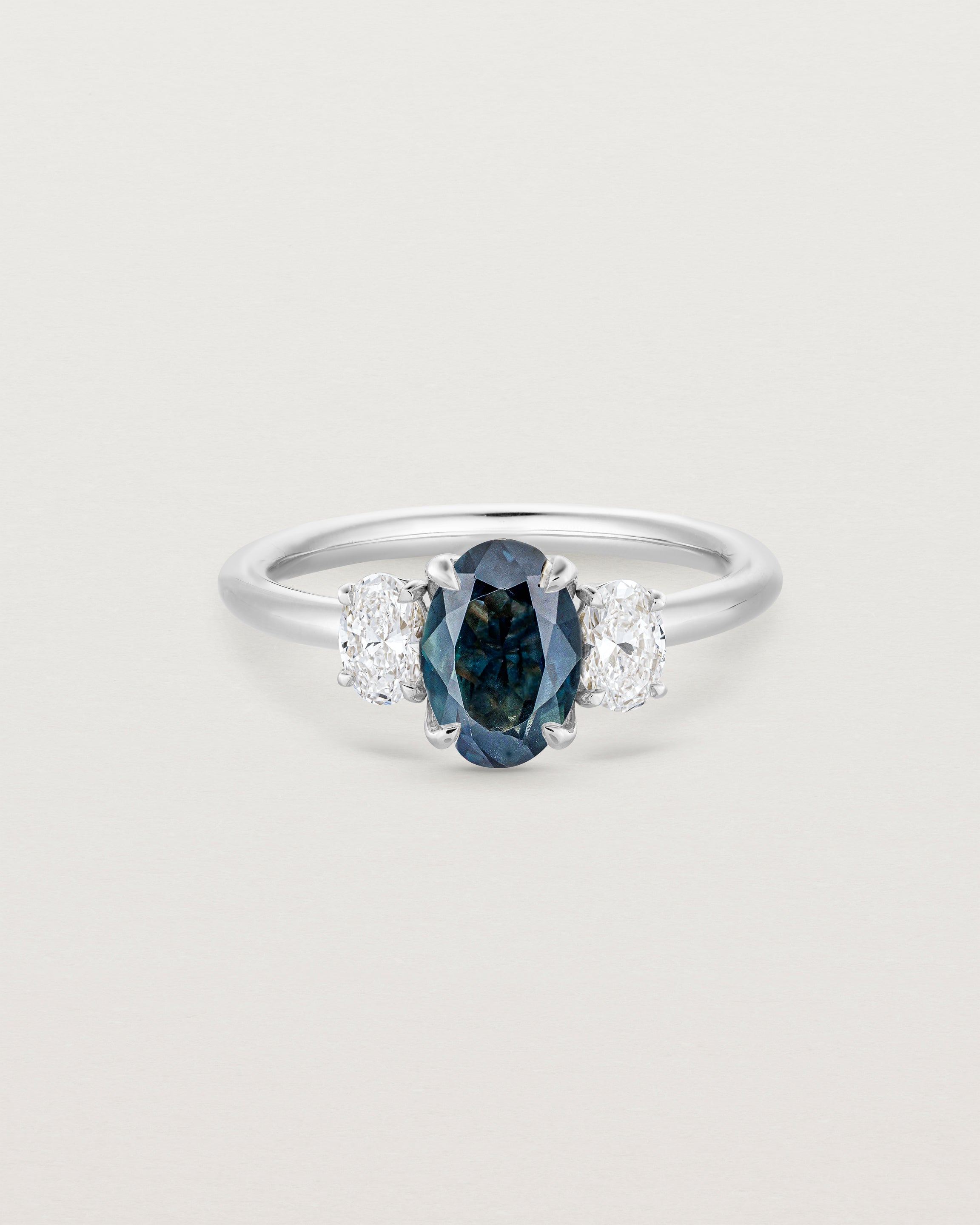Eirene Trio | Oval Sapphires & Natural Diamonds