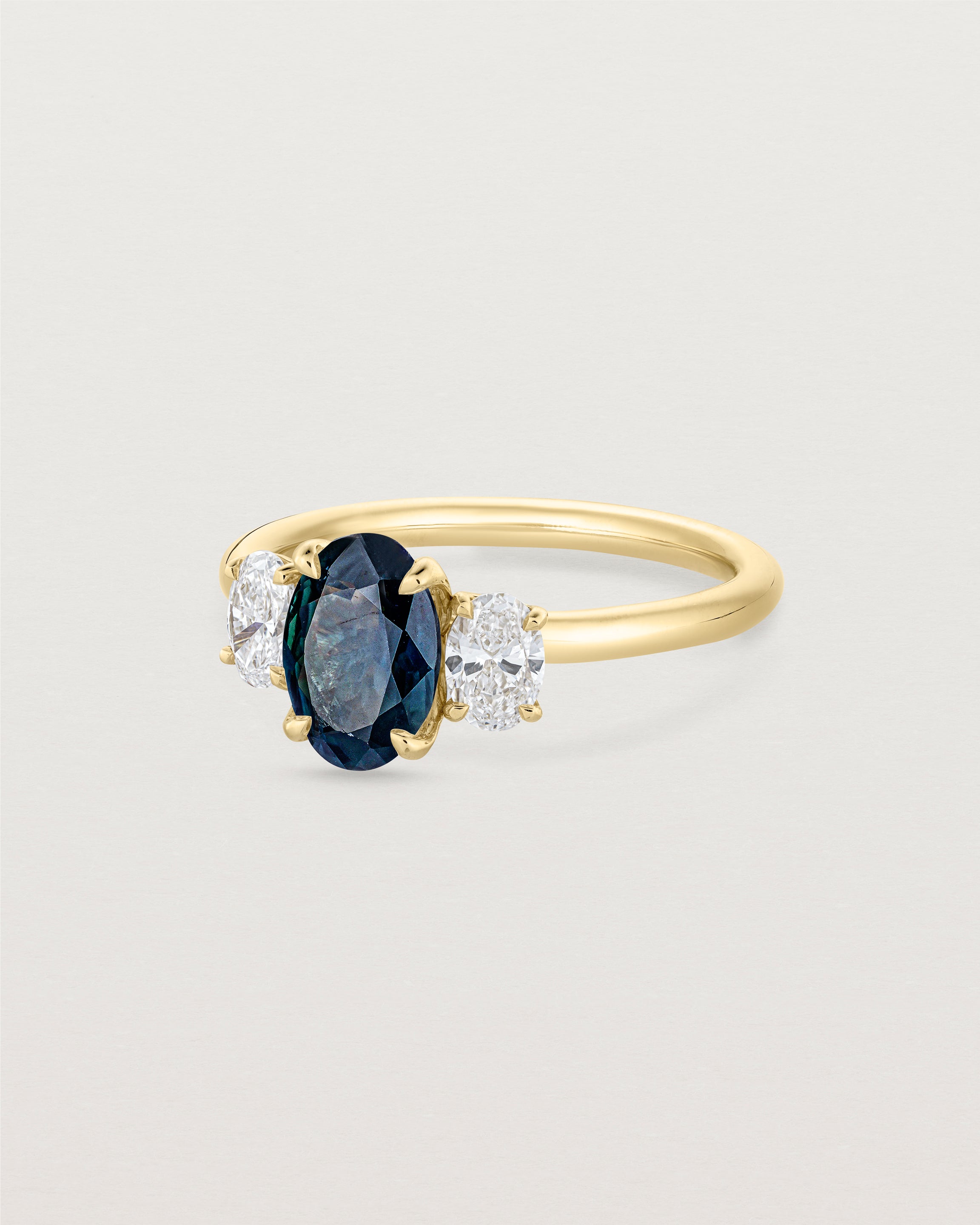 Eirene Trio | Oval Sapphires & Natural Diamonds