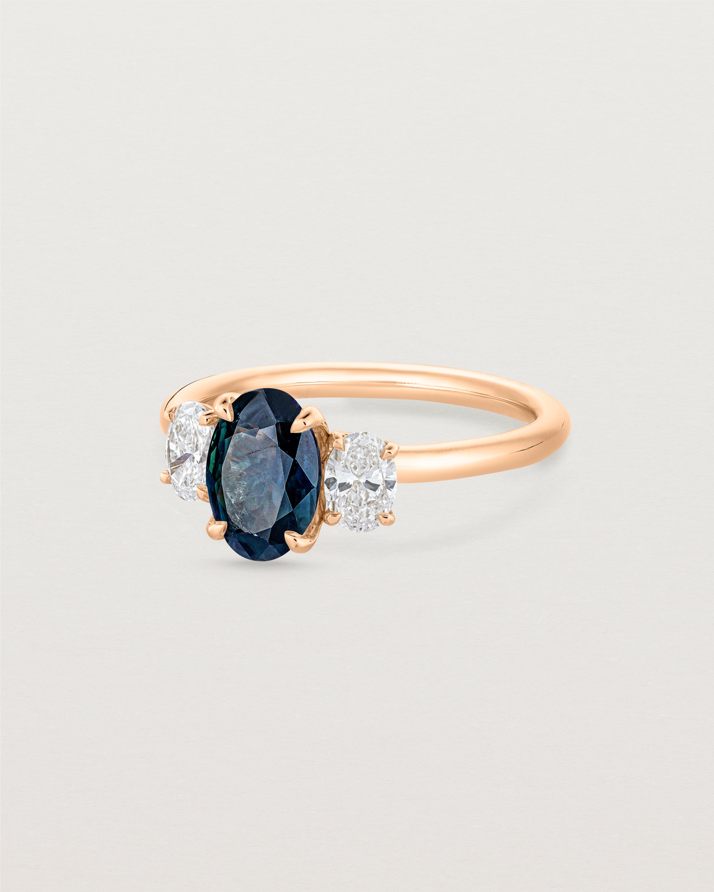 Eirene Trio | Oval Sapphires & Natural Diamonds