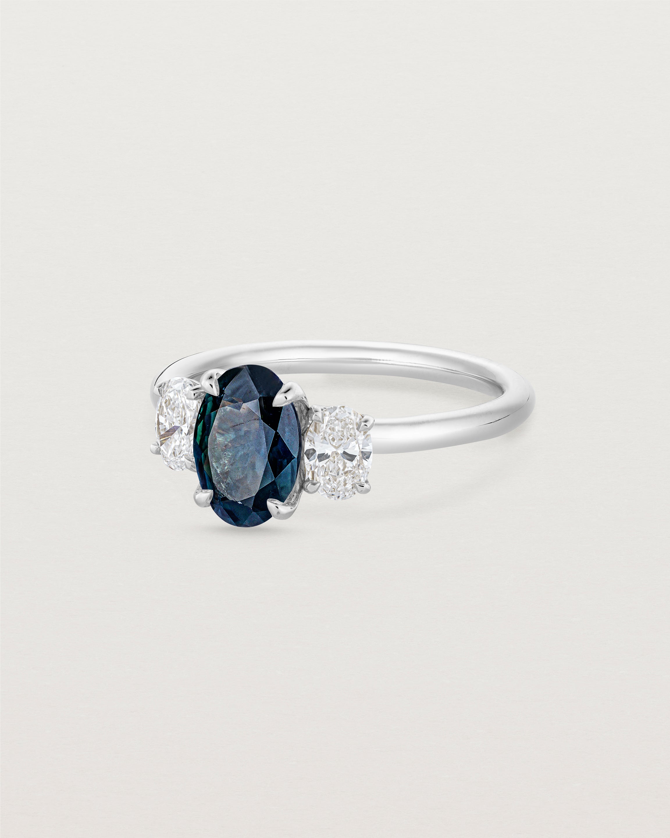 Eirene Trio | Oval Sapphires & Natural Diamonds