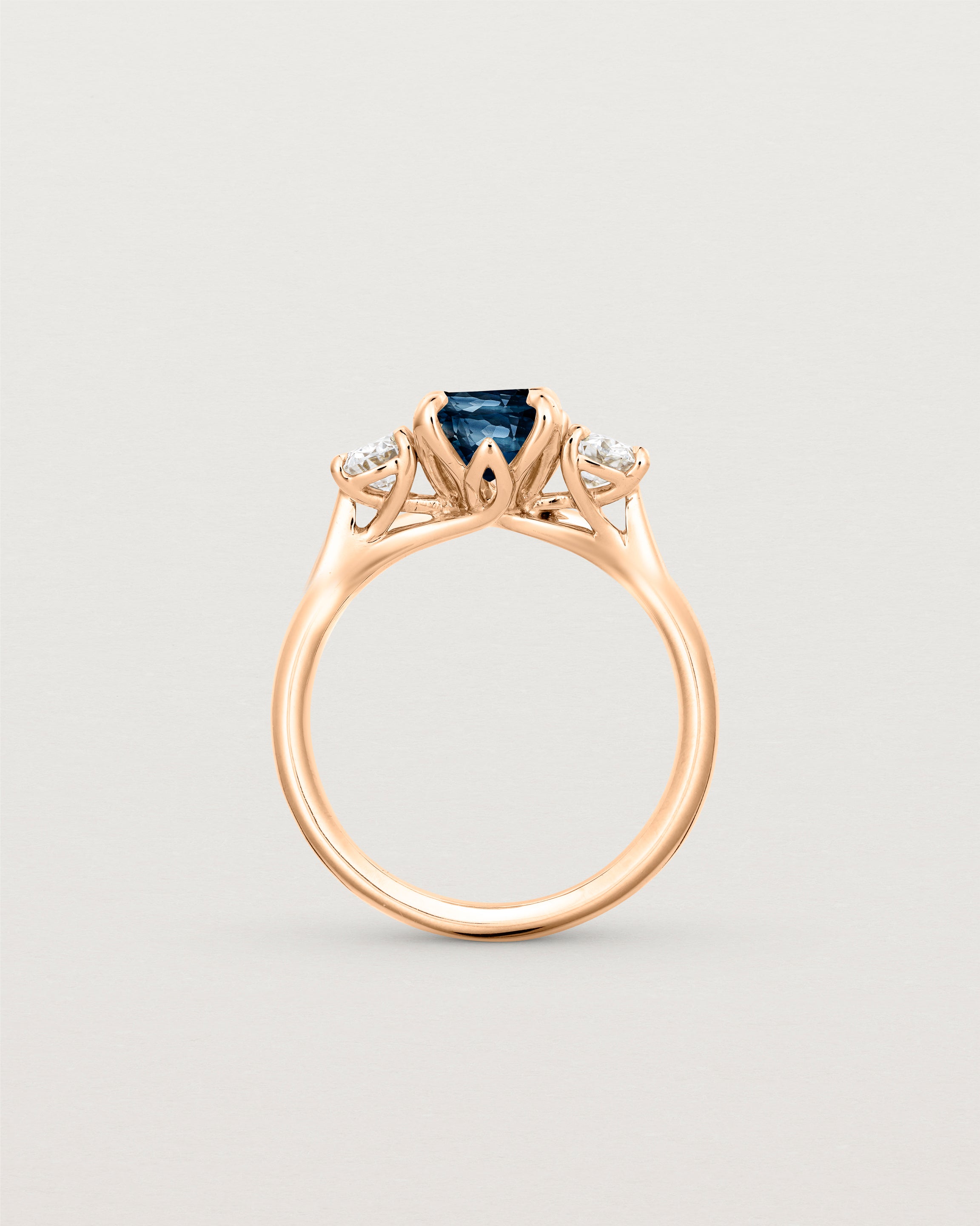 Eirene Trio | Oval Sapphires & Natural Diamonds