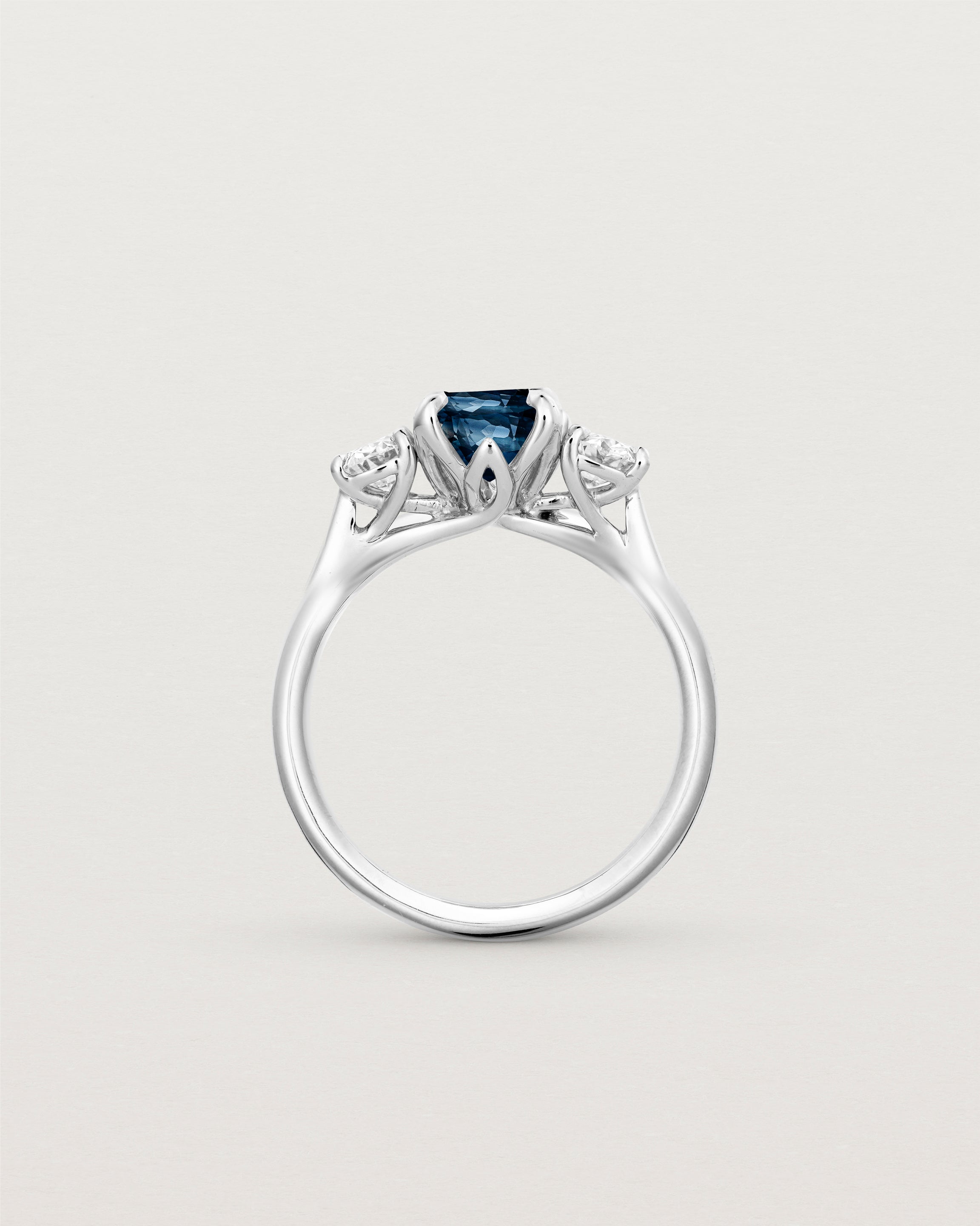Eirene Trio | Oval Sapphires & Natural Diamonds