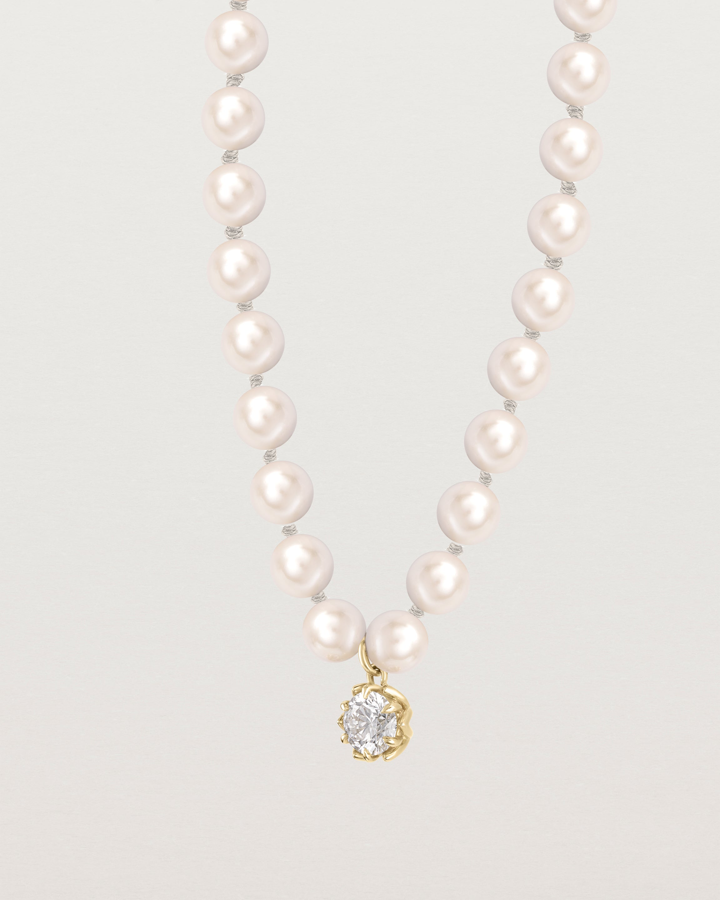 Margaux Necklace | Pearl & Laboratory Grown Diamond