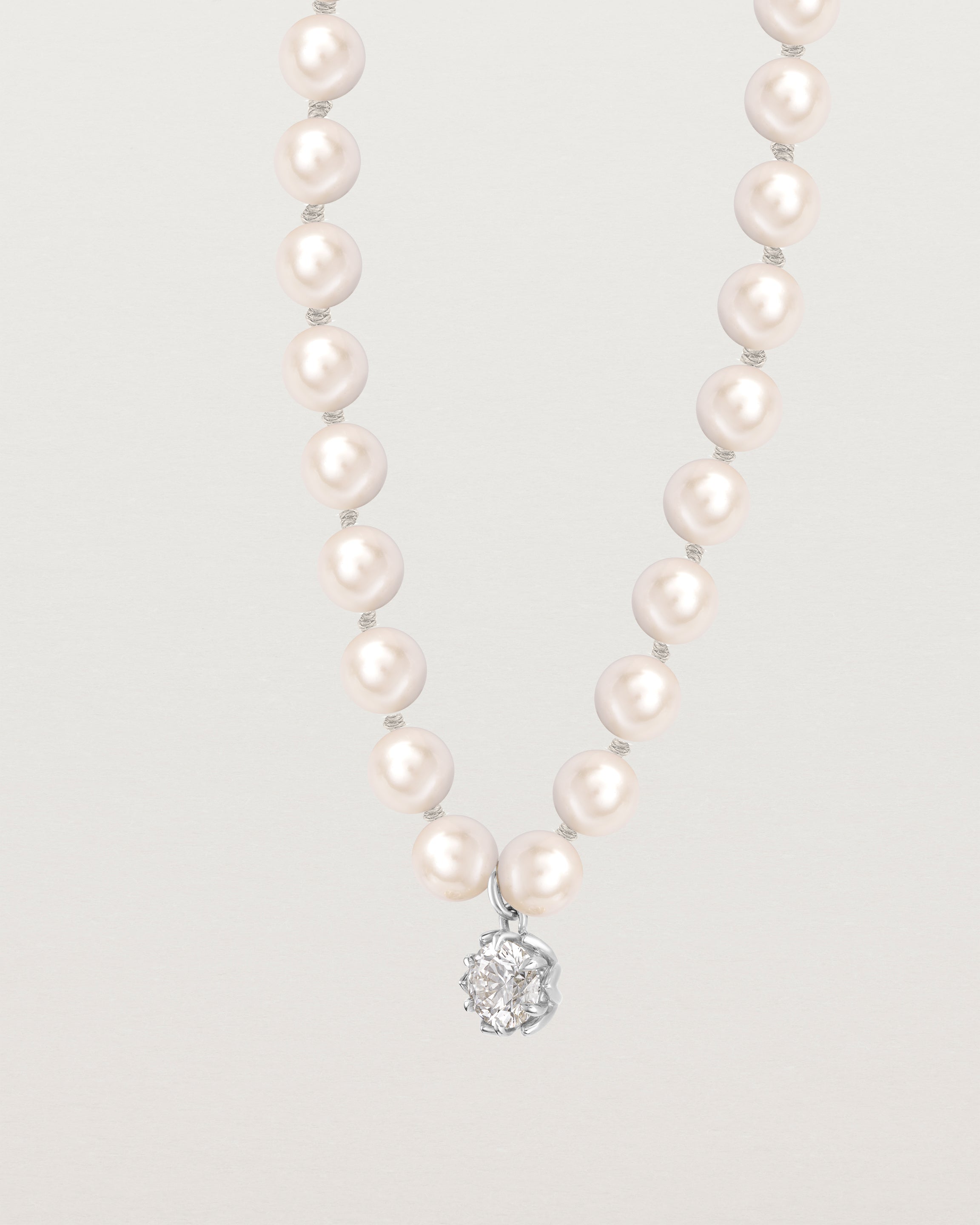 Margaux Necklace | Pearl & Laboratory Grown Diamond