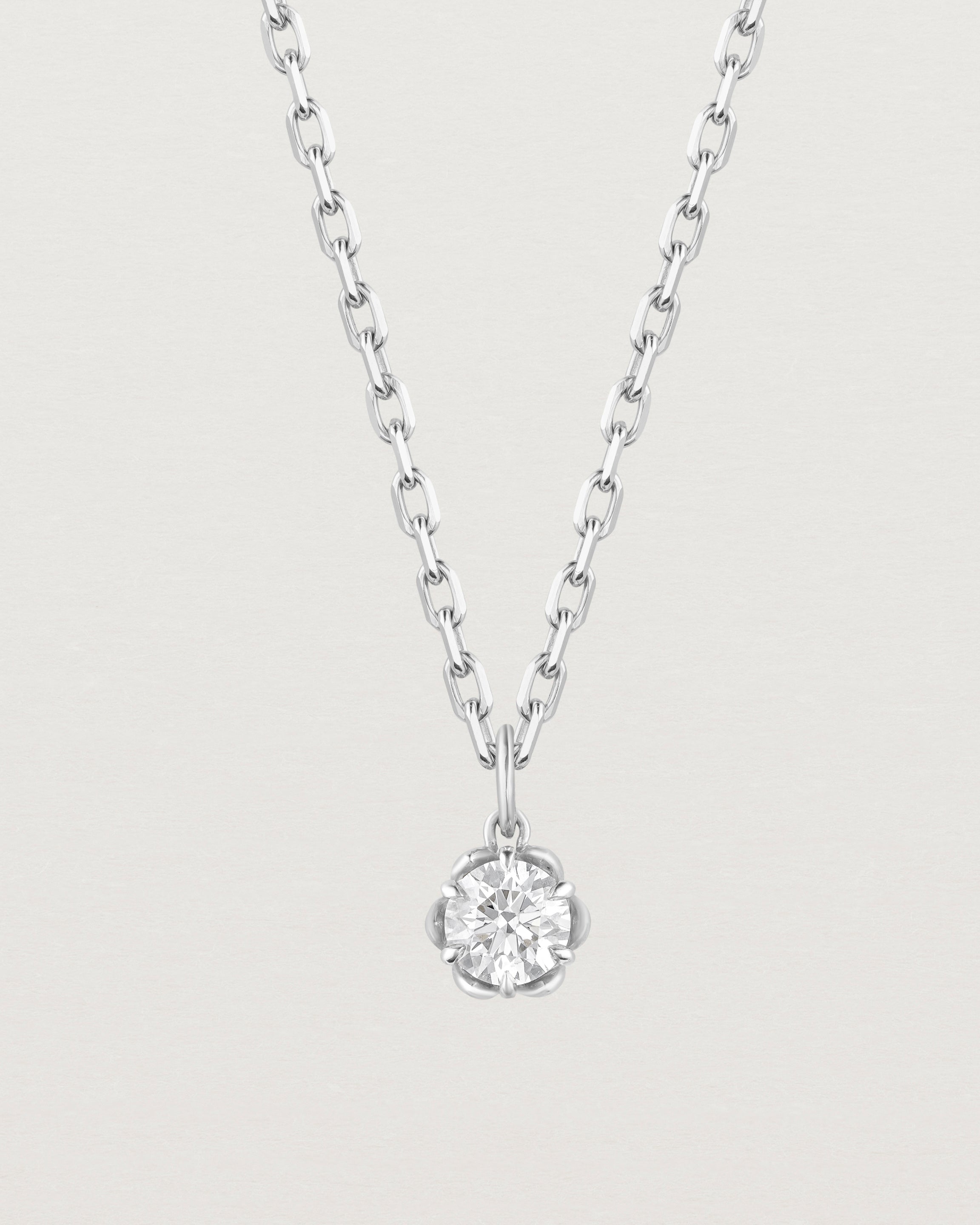 Eirene Necklace | Round Laboratory Grown Diamond