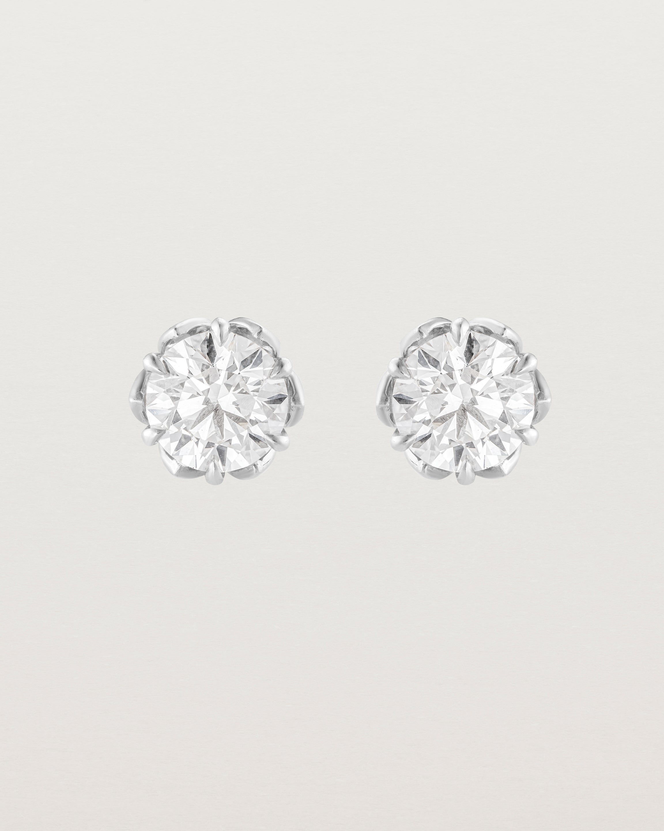Eirene Studs | Round Laboratory Grown Diamond