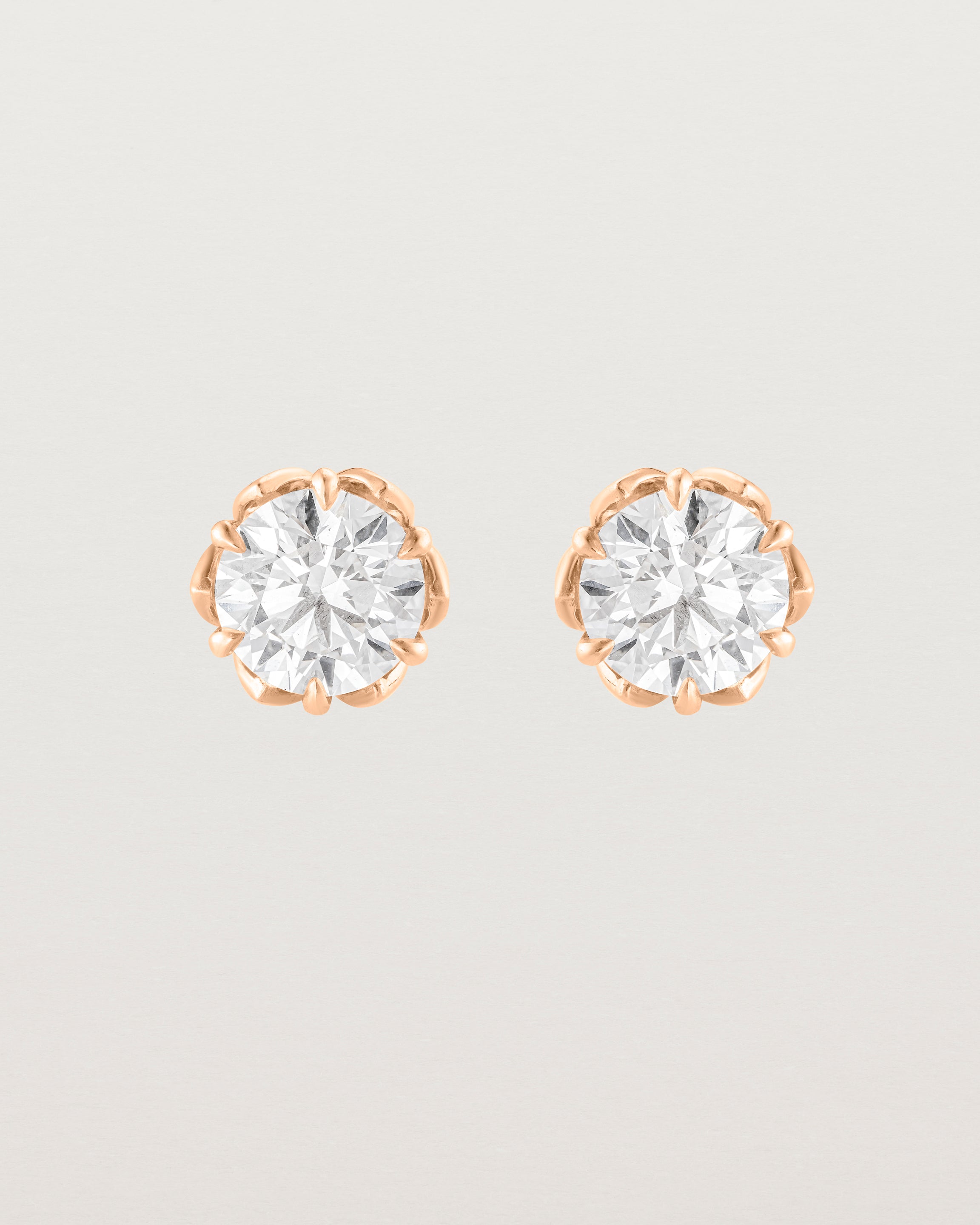 Eirene Studs | Round Laboratory Grown Diamond