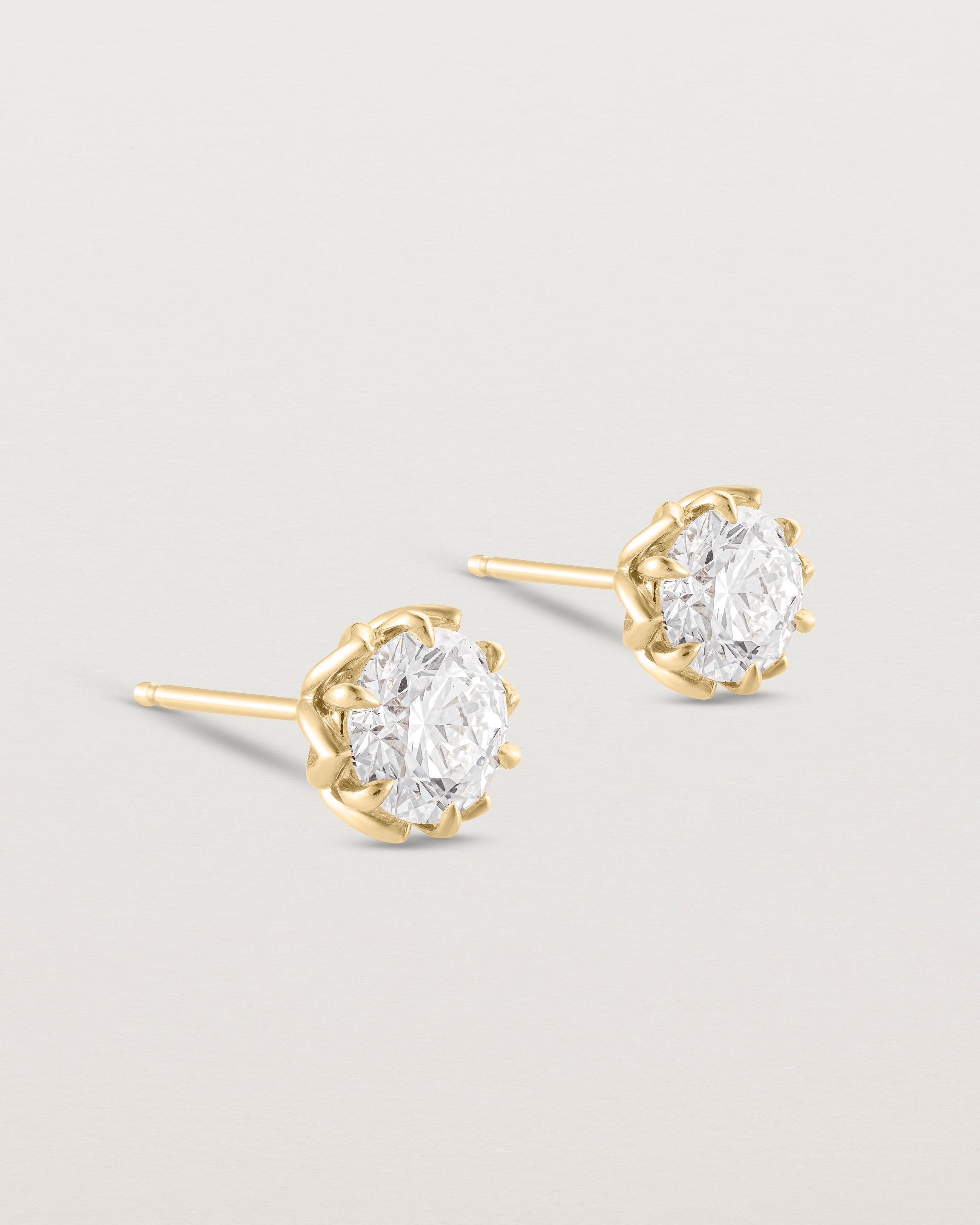 Eirene Studs | Round Laboratory Grown Diamond