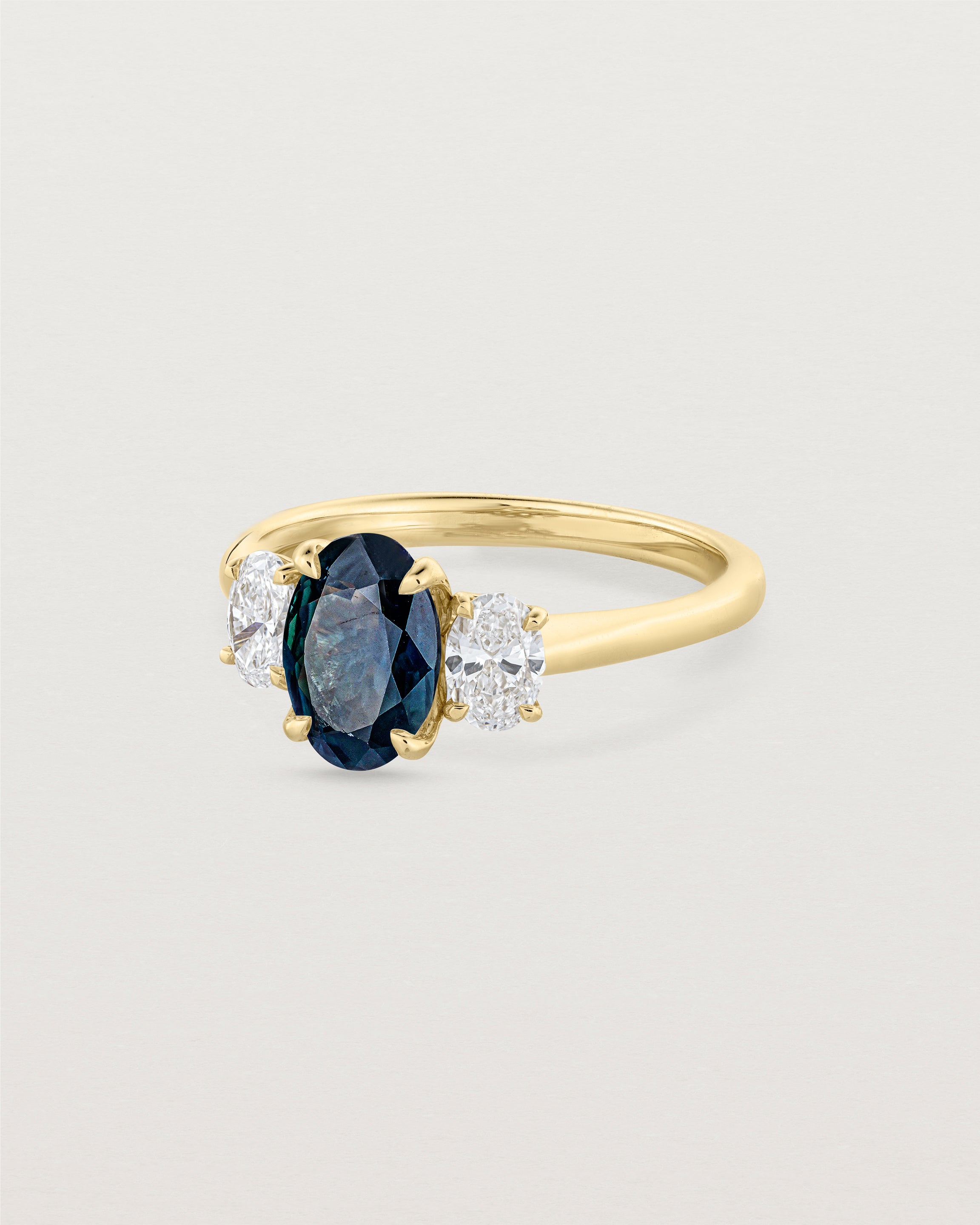 Eirene Trio | Oval Sapphires & Natural Diamonds