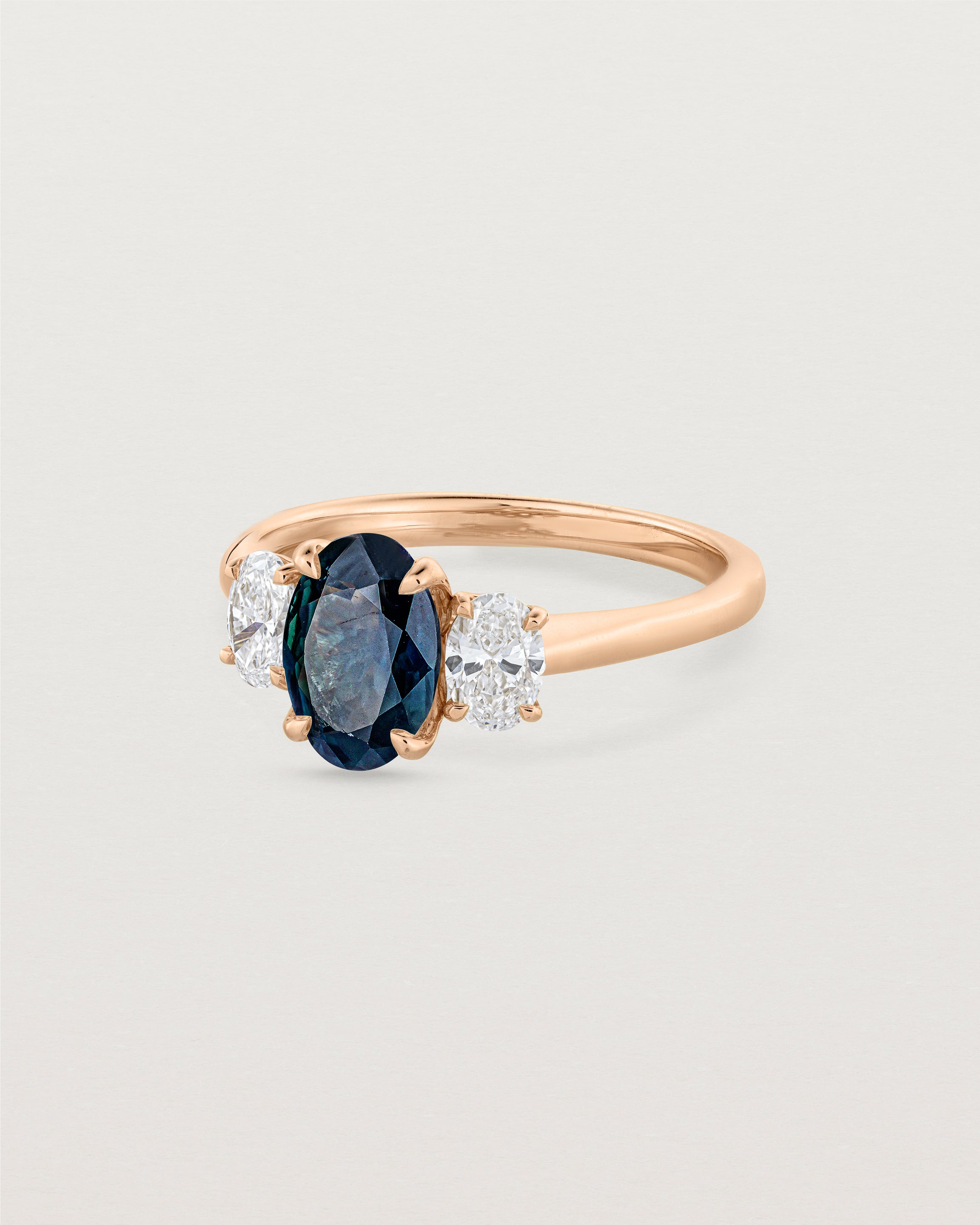 Eirene Trio | Oval Sapphires & Natural Diamonds