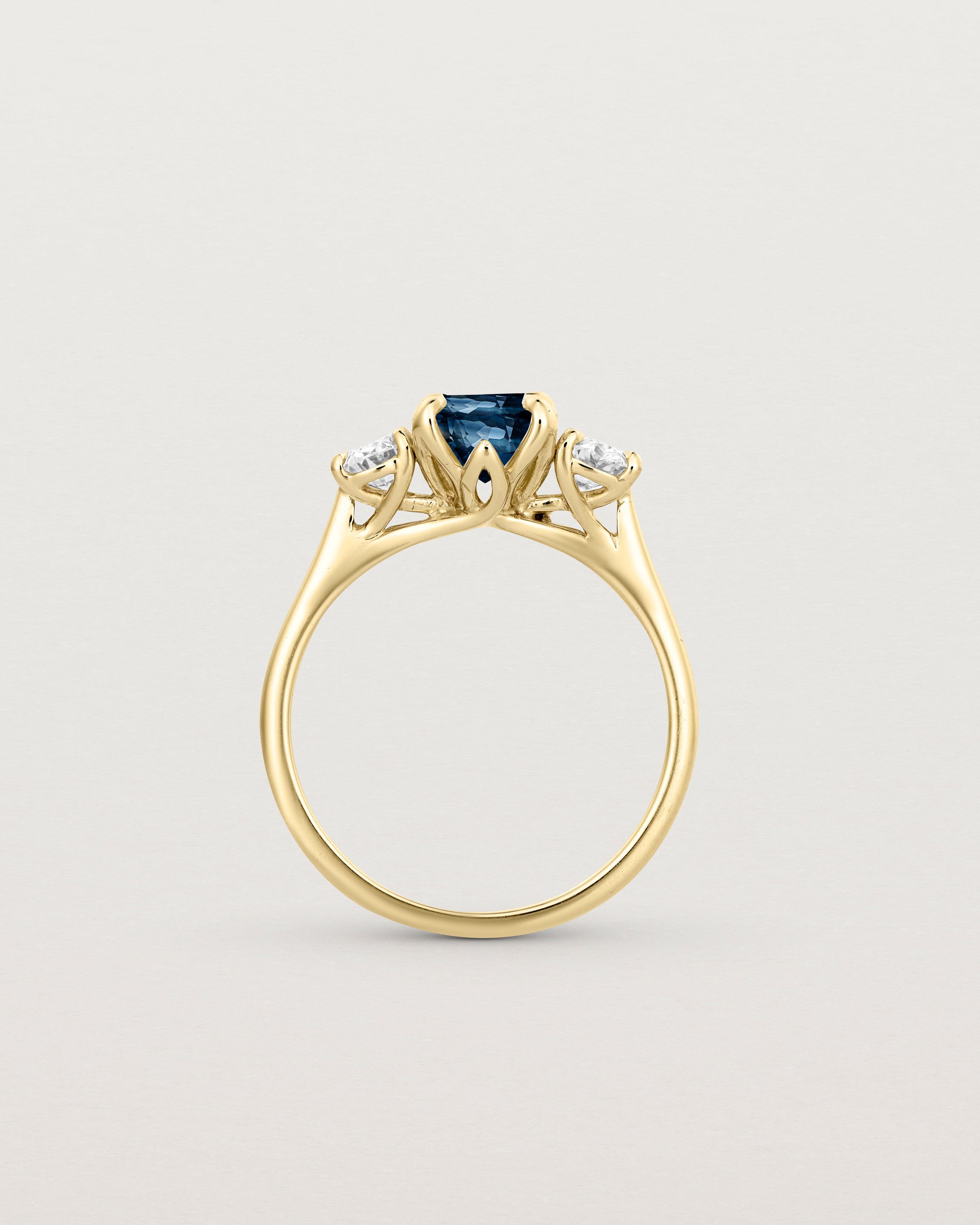Eirene Trio | Oval Sapphires & Natural Diamonds