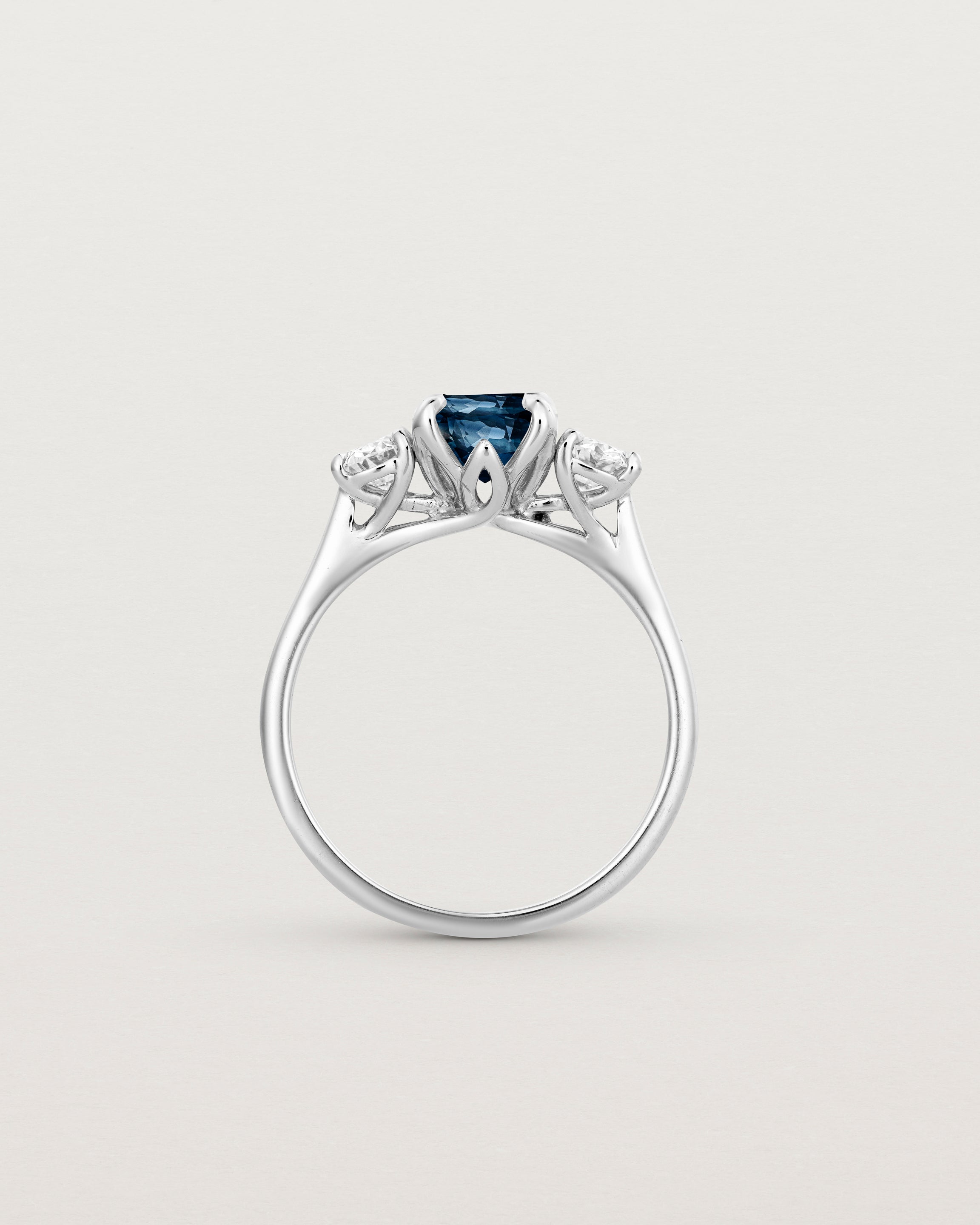 Eirene Trio | Oval Sapphires & Natural Diamonds