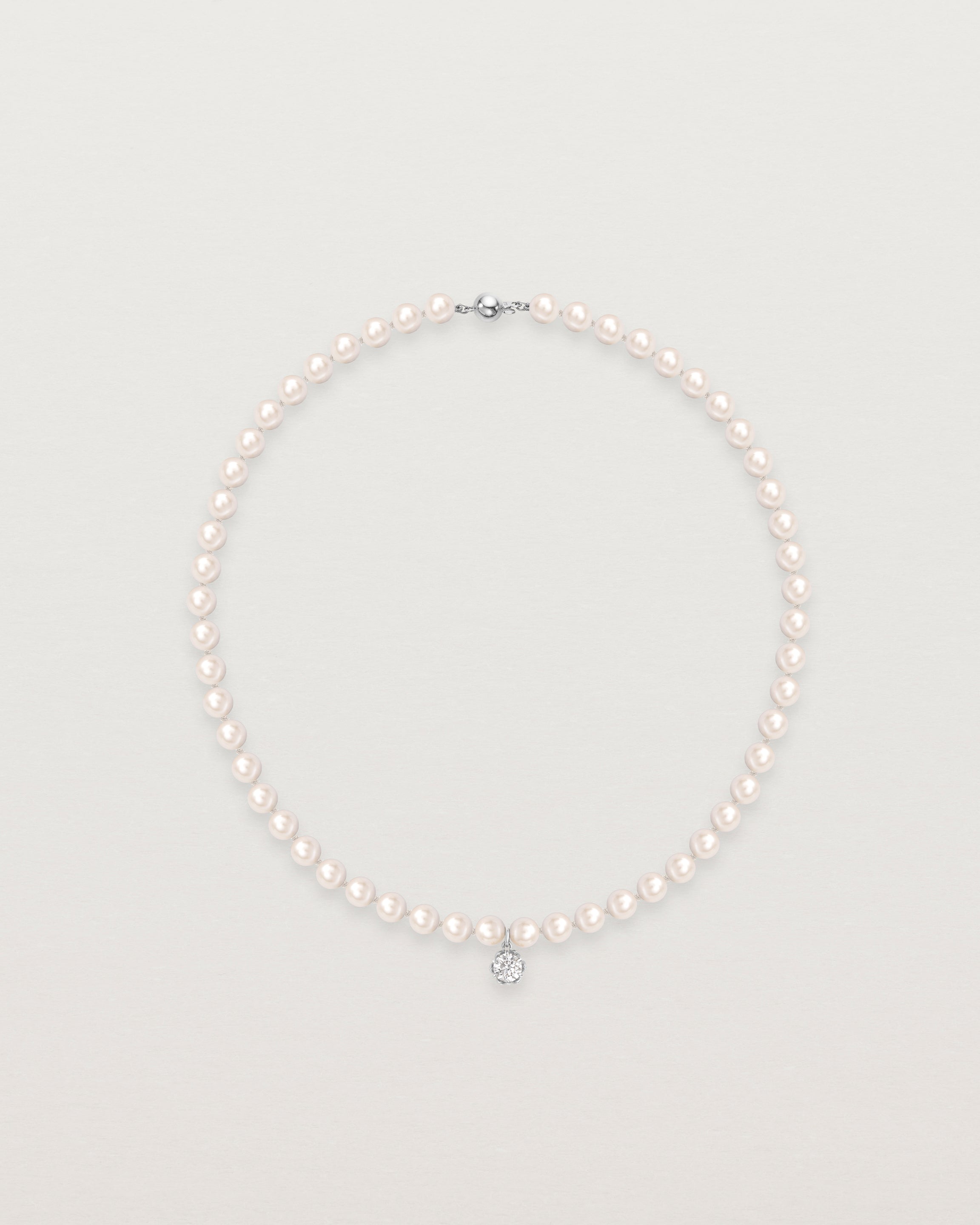 Margaux Necklace | Pearl & Laboratory Grown Diamond
