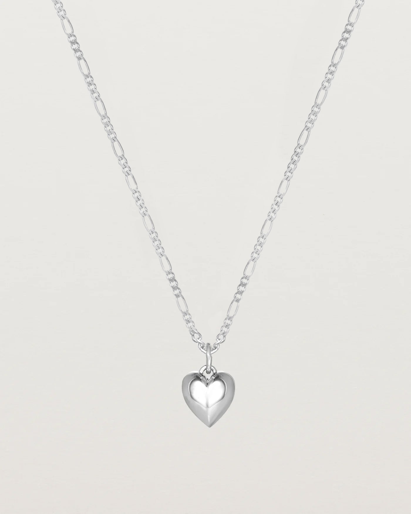 Front image of the Ella necklace in sterling silver