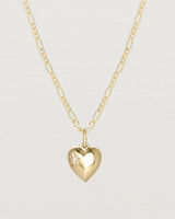 Close up of The Ella Necklace with a star set diamond birthstone stone _label: Accent Stone Example