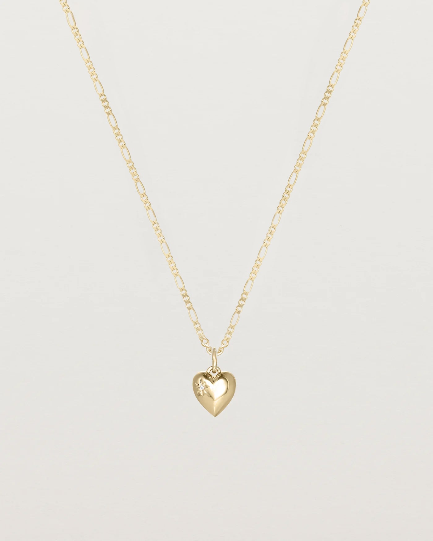 The Ella Necklace with a star set diamond birthstone stone _label: Accent Stone Example
