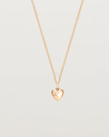 petits Ella Necklace with a White Star Set Diamond on the face of the heart pendant