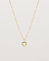 The Ella Necklace with a star set diamond birthstone in yellow gold