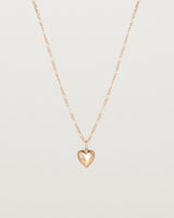 The Ella Necklace with a star set diamond birthstone in rose gold