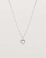 The Ella Necklace with a star set diamond birthstone in sterling silver