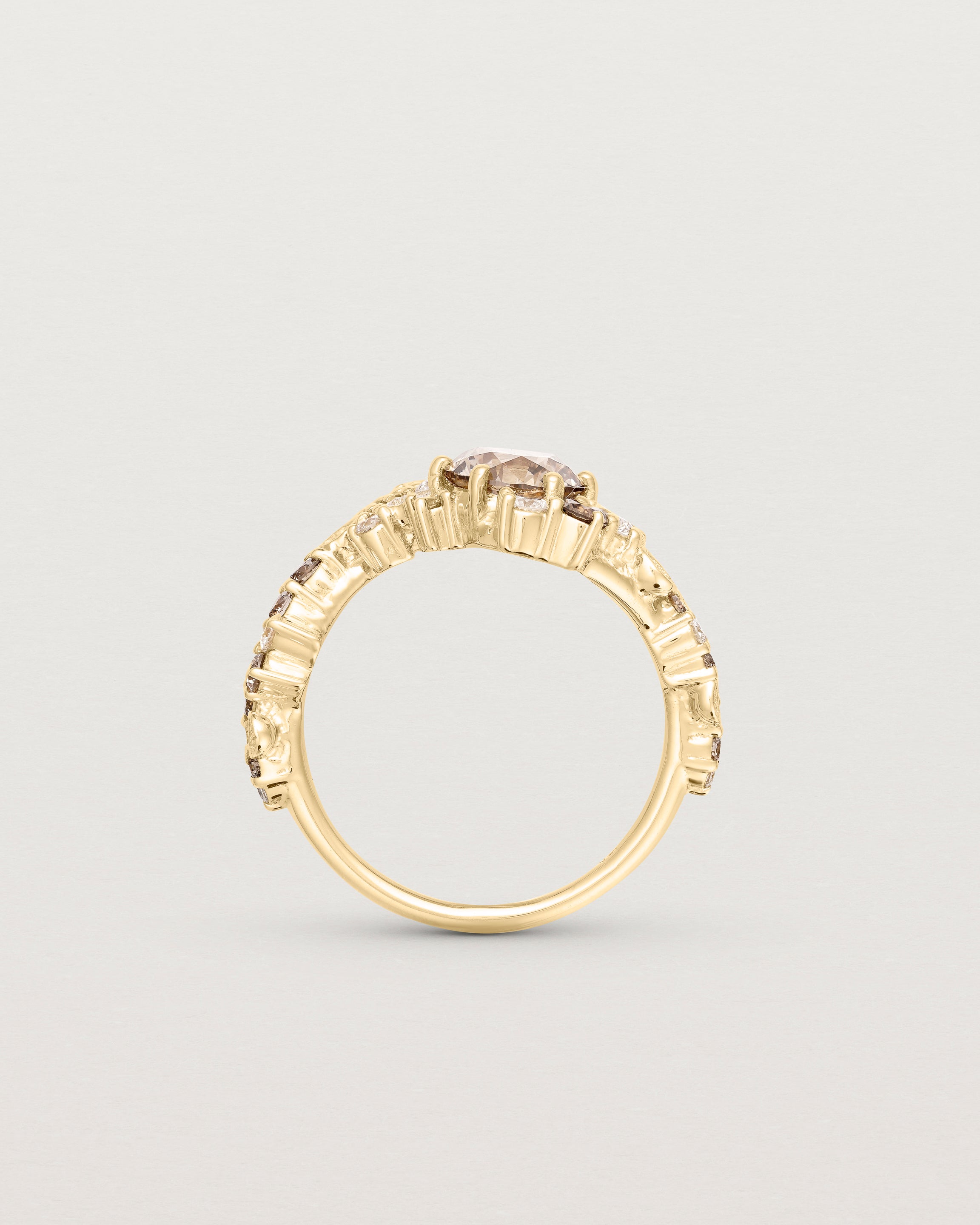 Alba Cluster Ring | Australian Champagne Diamond