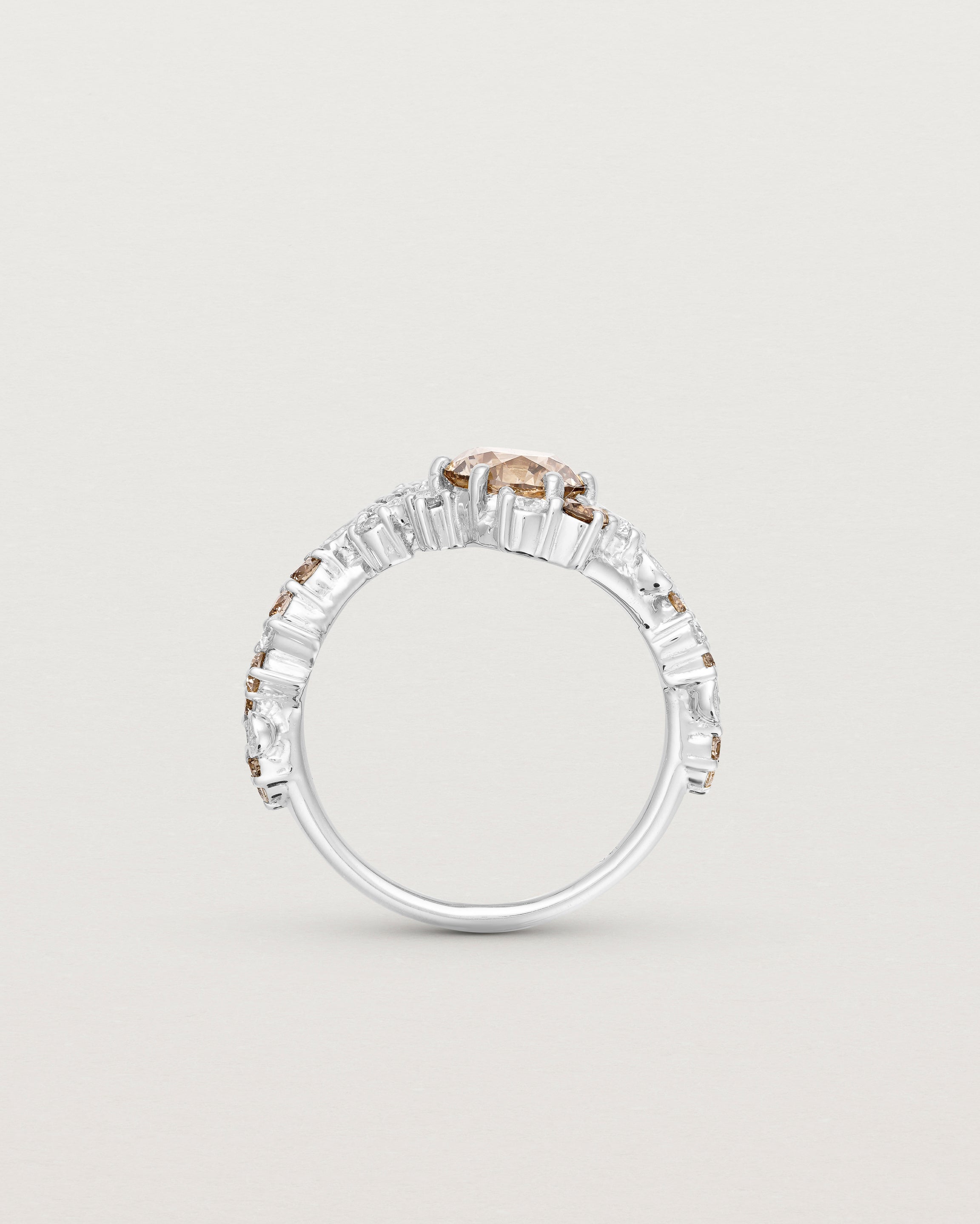 Alba Cluster Ring | Australian Champagne Diamond