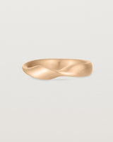 Front view of the Ellipse / Shift Ring in Rose Gold.