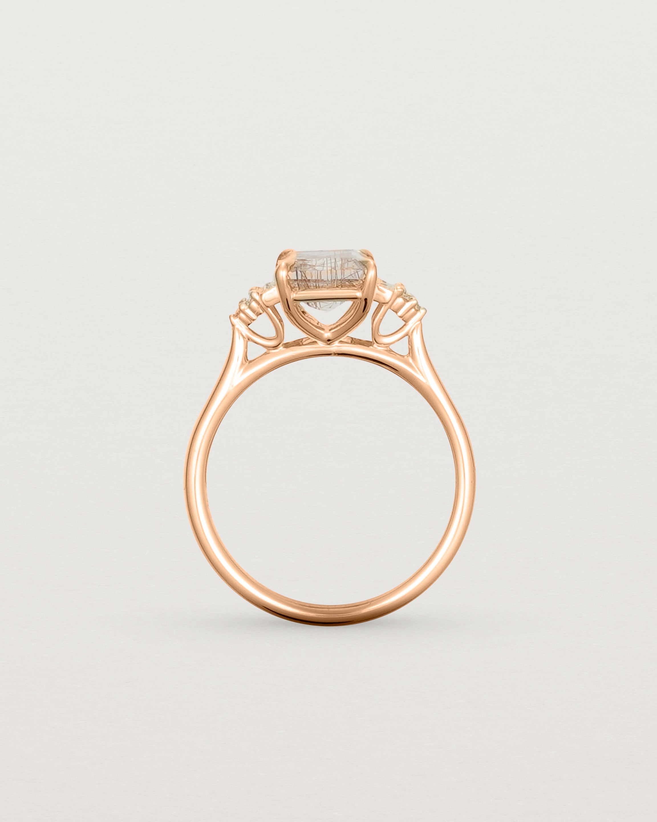 Elodie Ring | Rutilated Quartz & Diamonds
