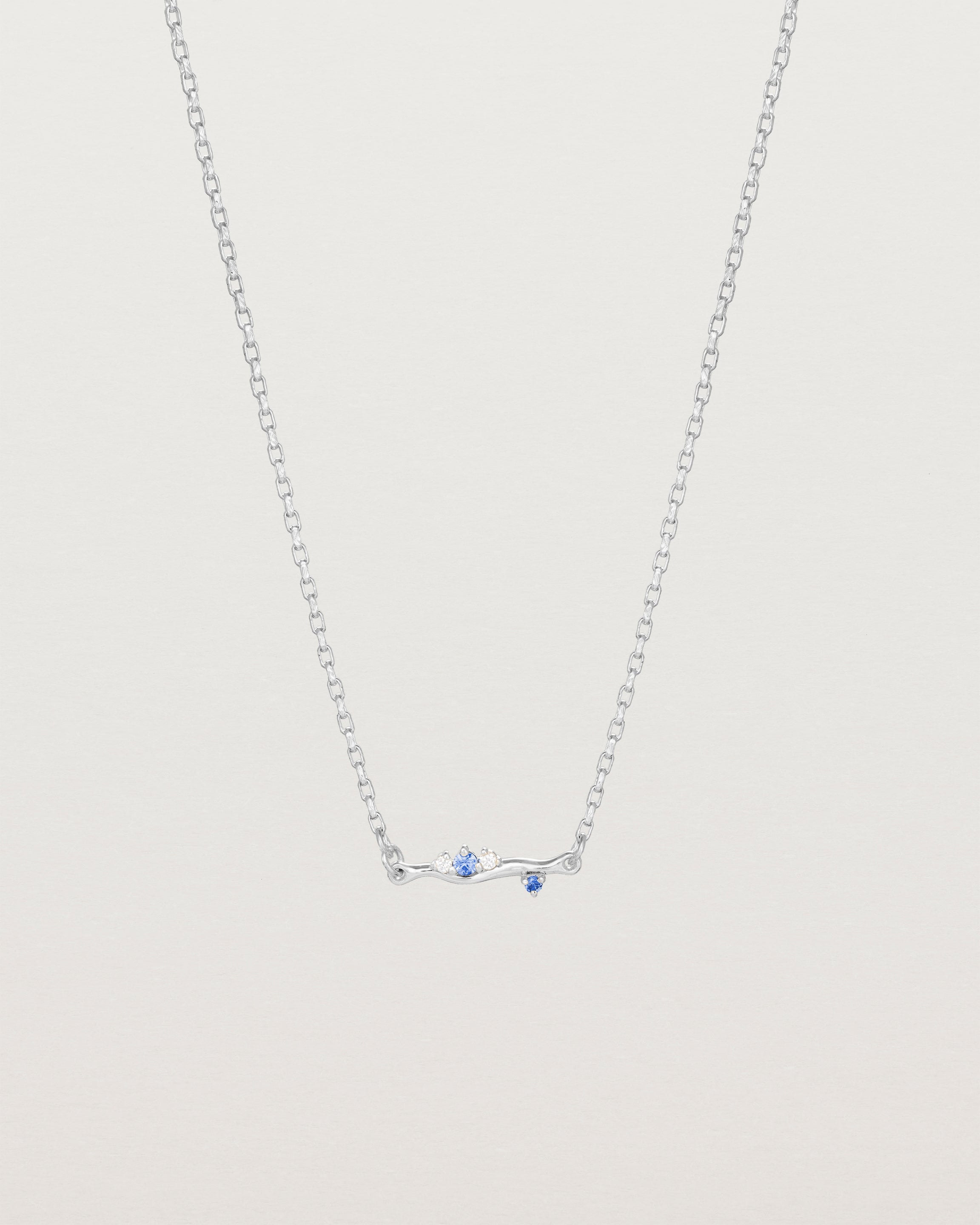 Ember Charm Necklace | Diamond & Sapphire
