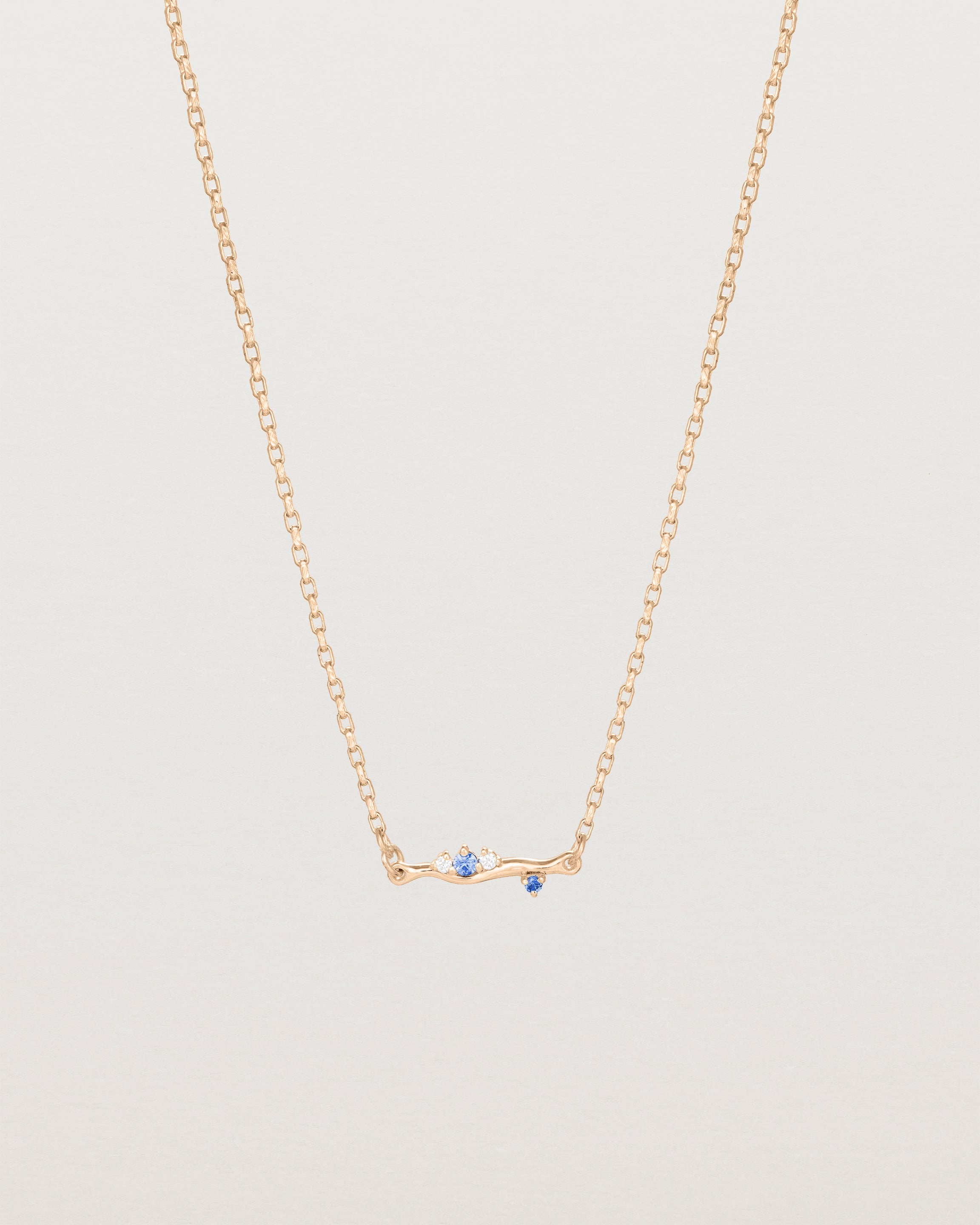 Ember Charm Necklace | Diamond & Sapphire