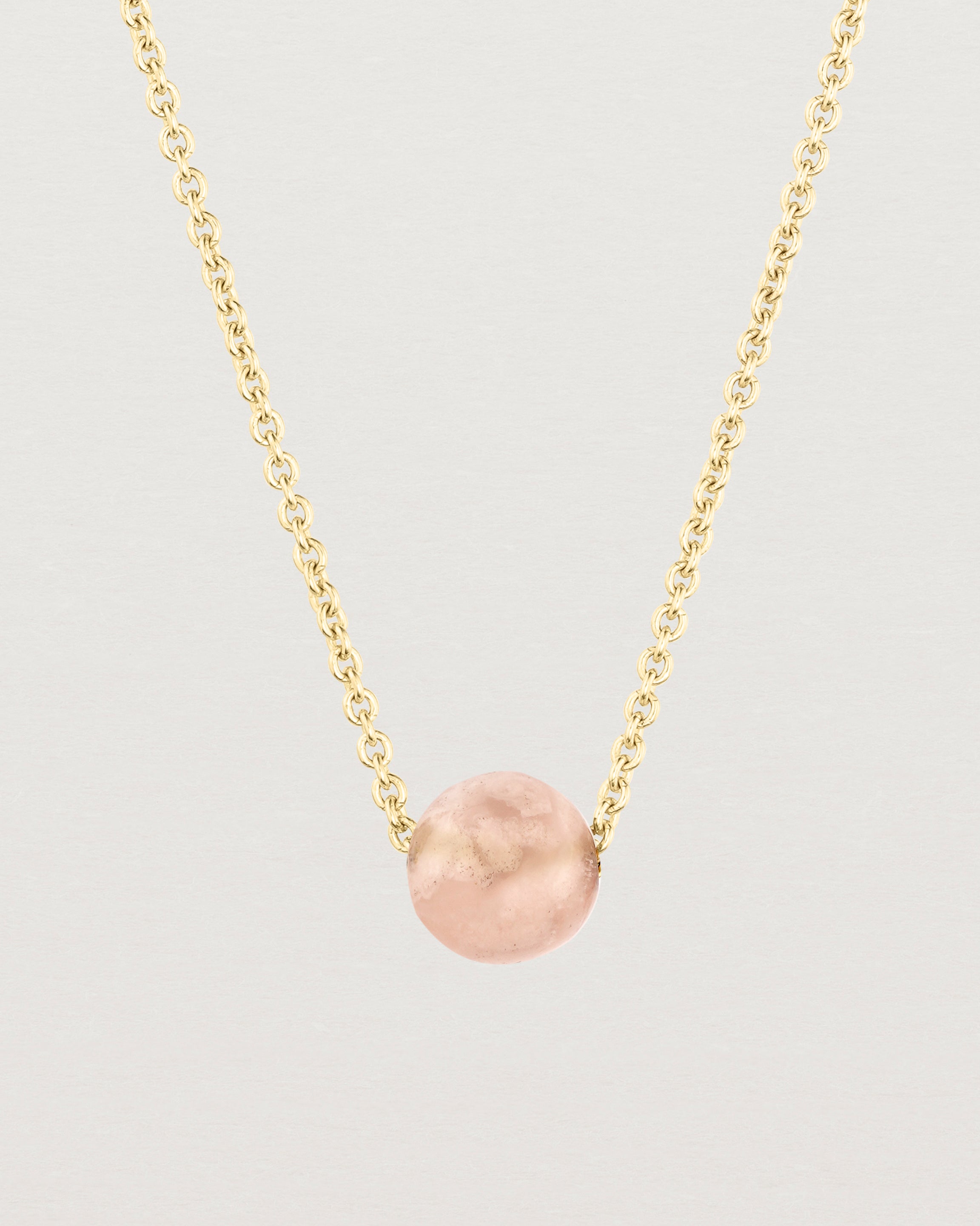Ena Necklace | Cherry Blossom Agate