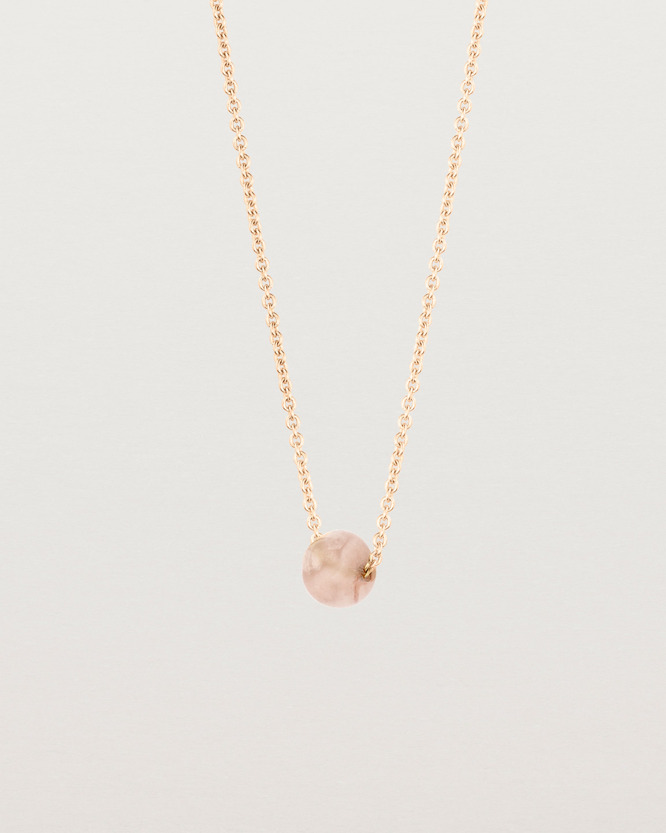 Ena Necklace | Cherry Blossom Agate