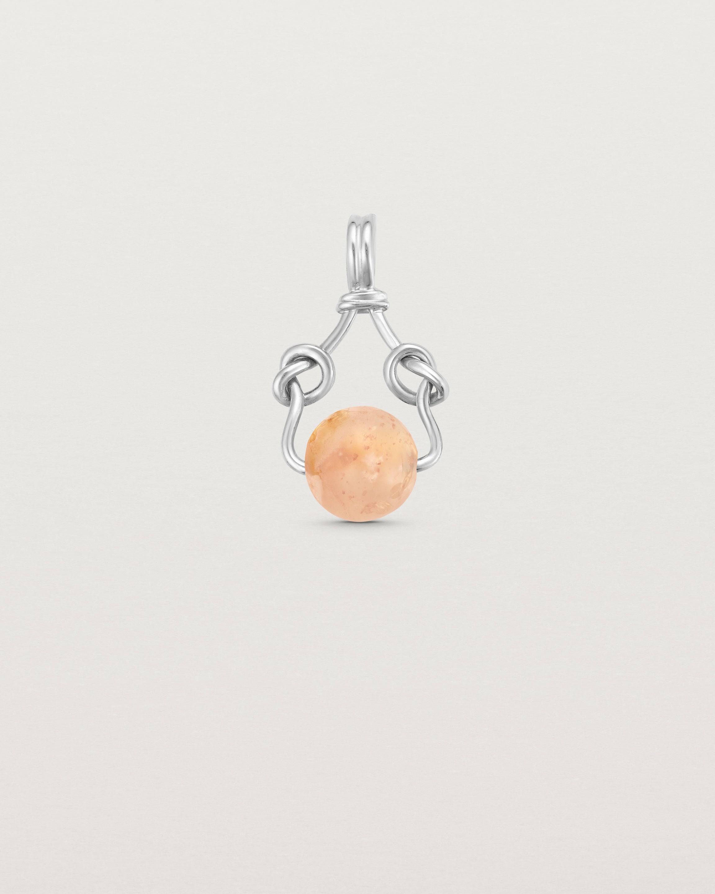 Ensō Charm | Cherry Blossom Agate