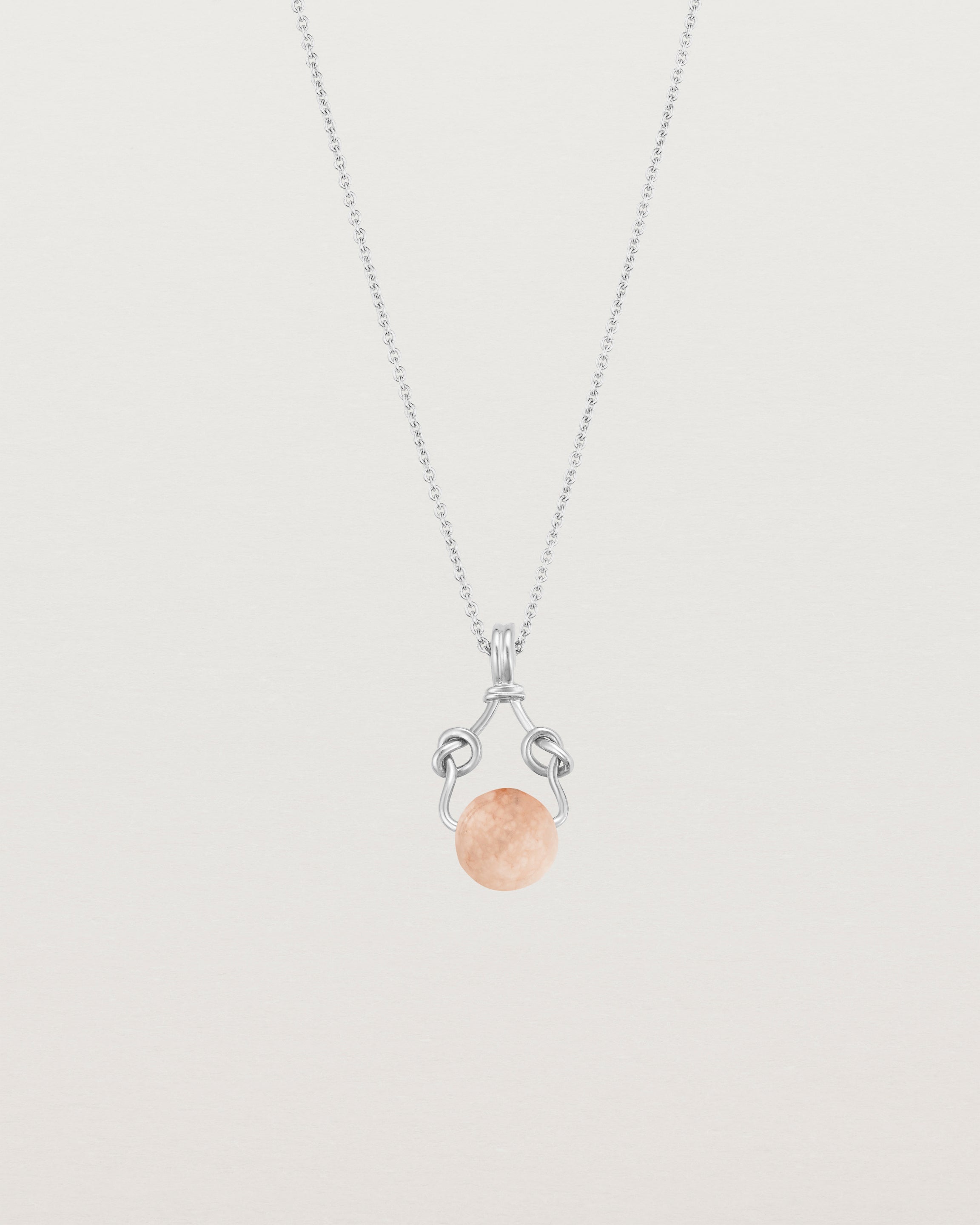 Ensō Necklace | Cherry Blossom Agate
