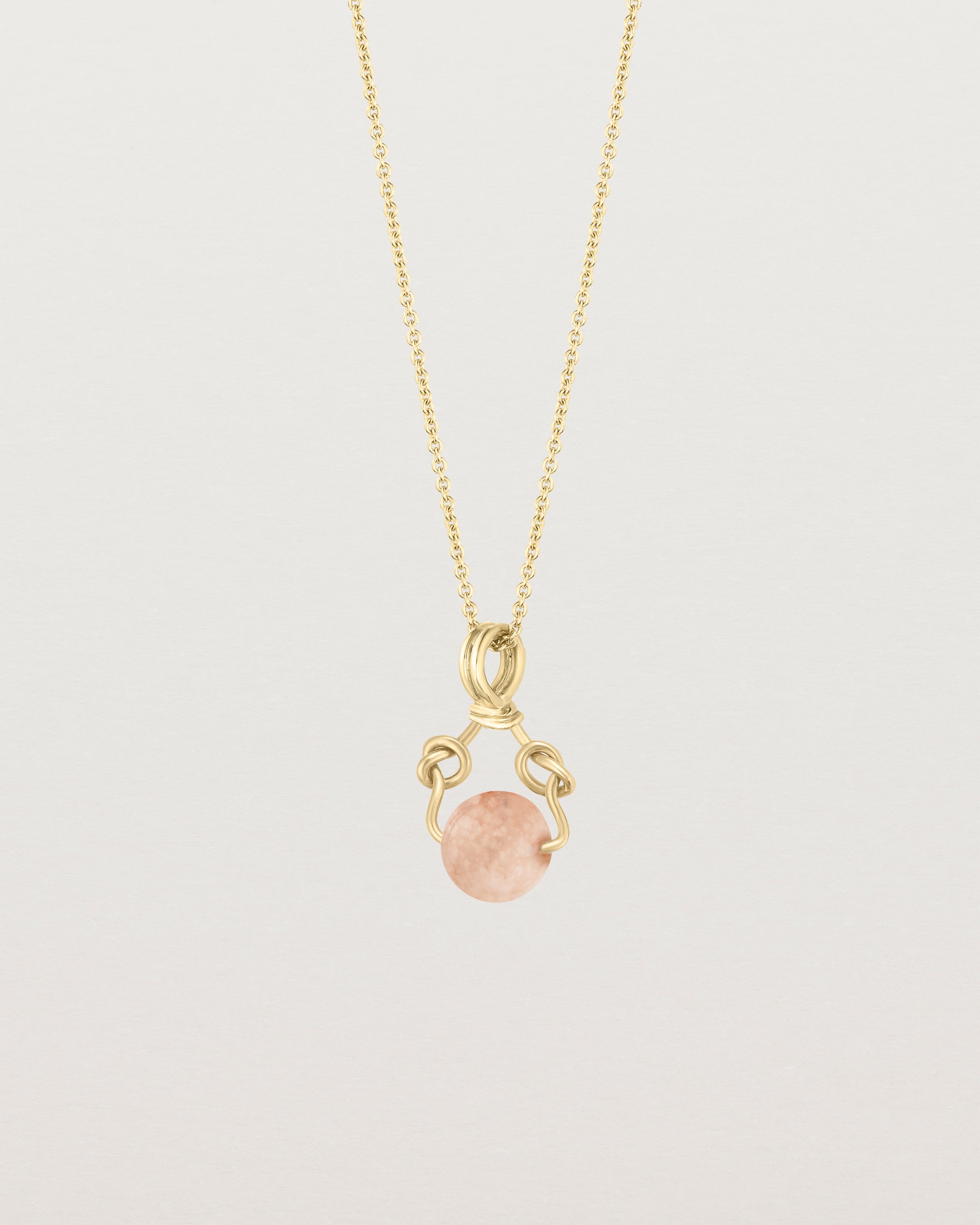 Ensō Necklace | Cherry Blossom Agate