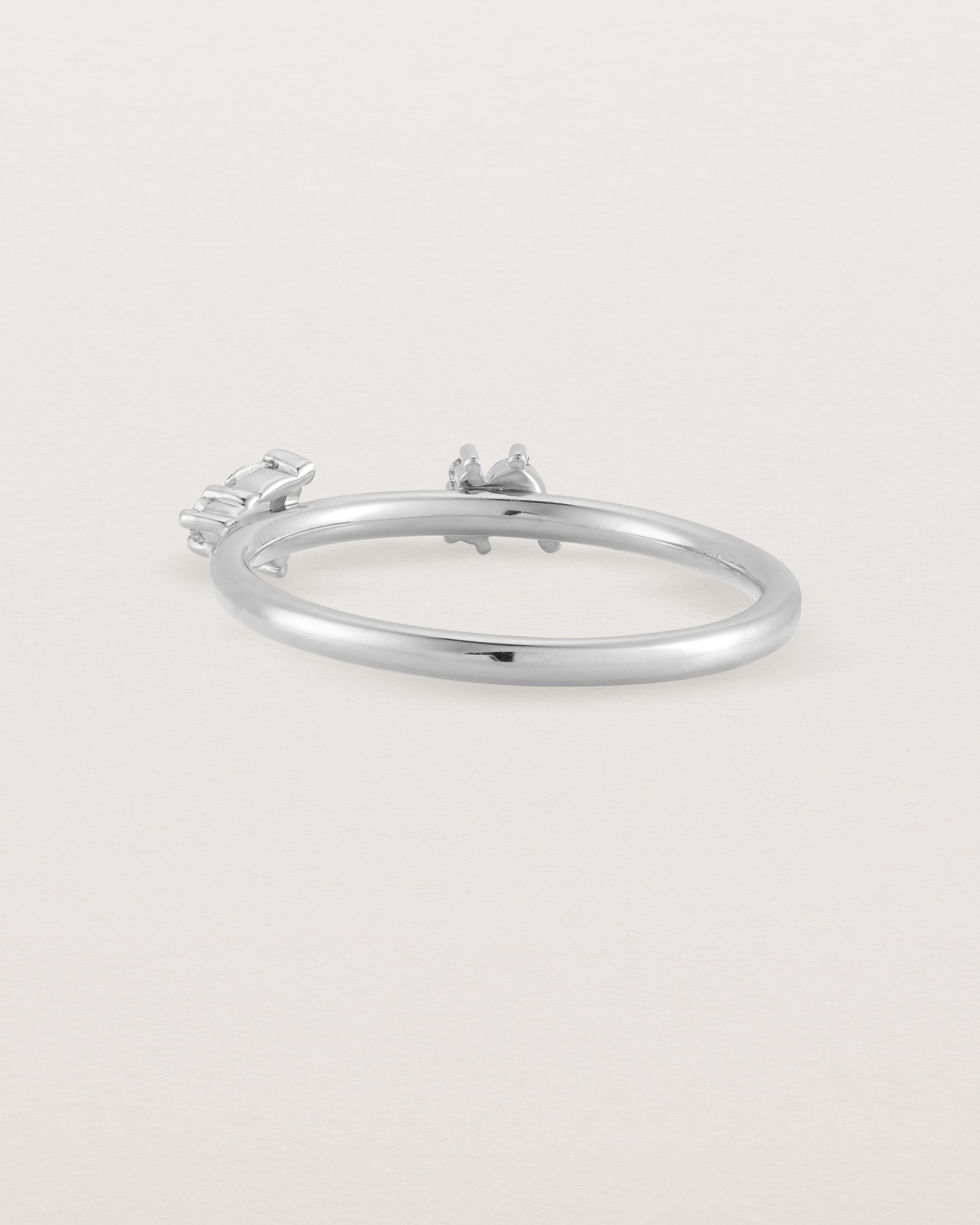 Back view of the Etta Cluster Ring | Diamonds in White Gold.