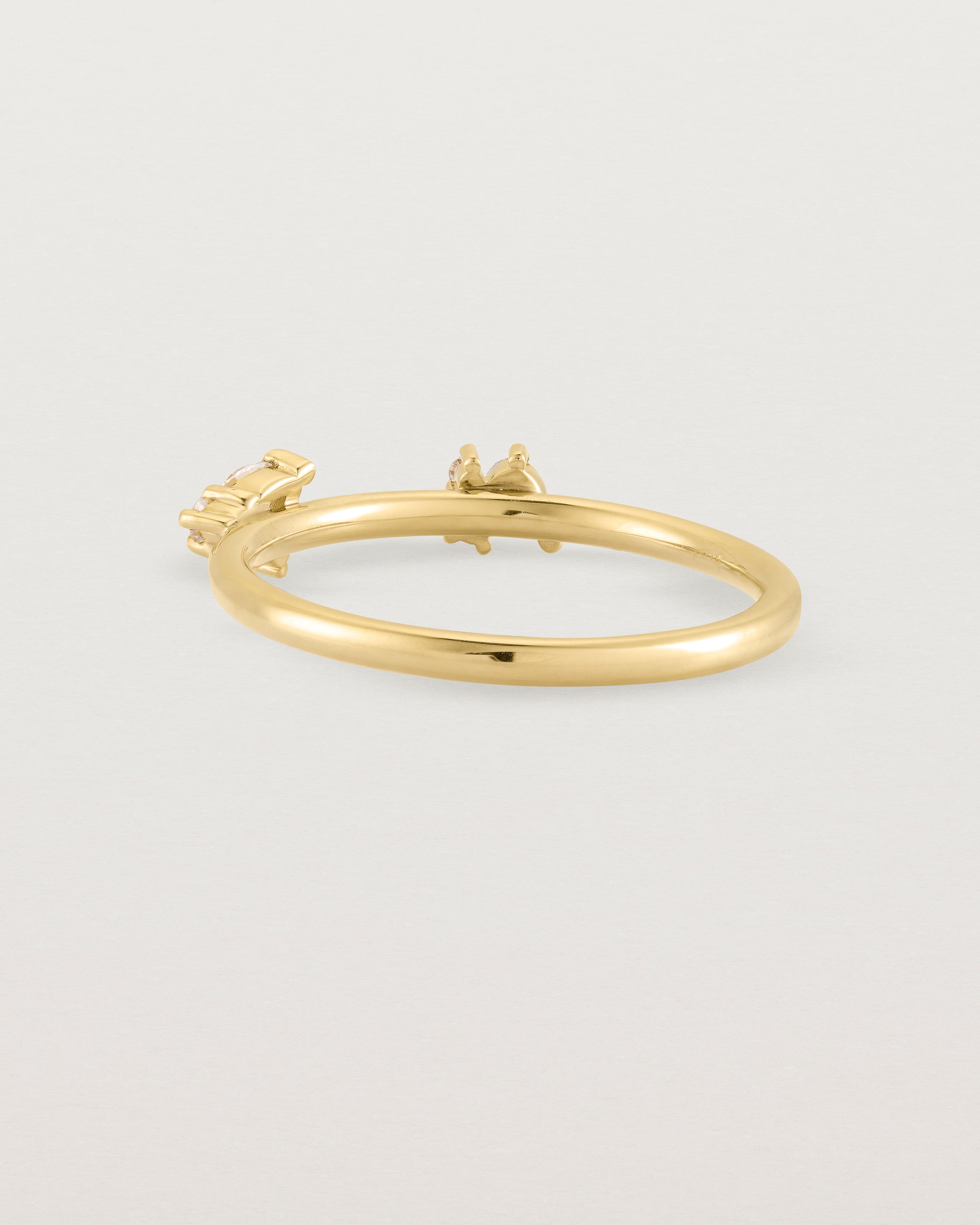 Back view of the Etta Cluster Ring | Diamonds in Yellow Gold.