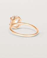 Back view of the Fei Ring | Morganite rose gold.